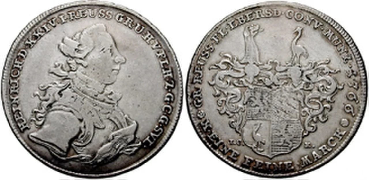 Porträt von Heinrich XXIV. (1724–1779) – Gedenkseite
