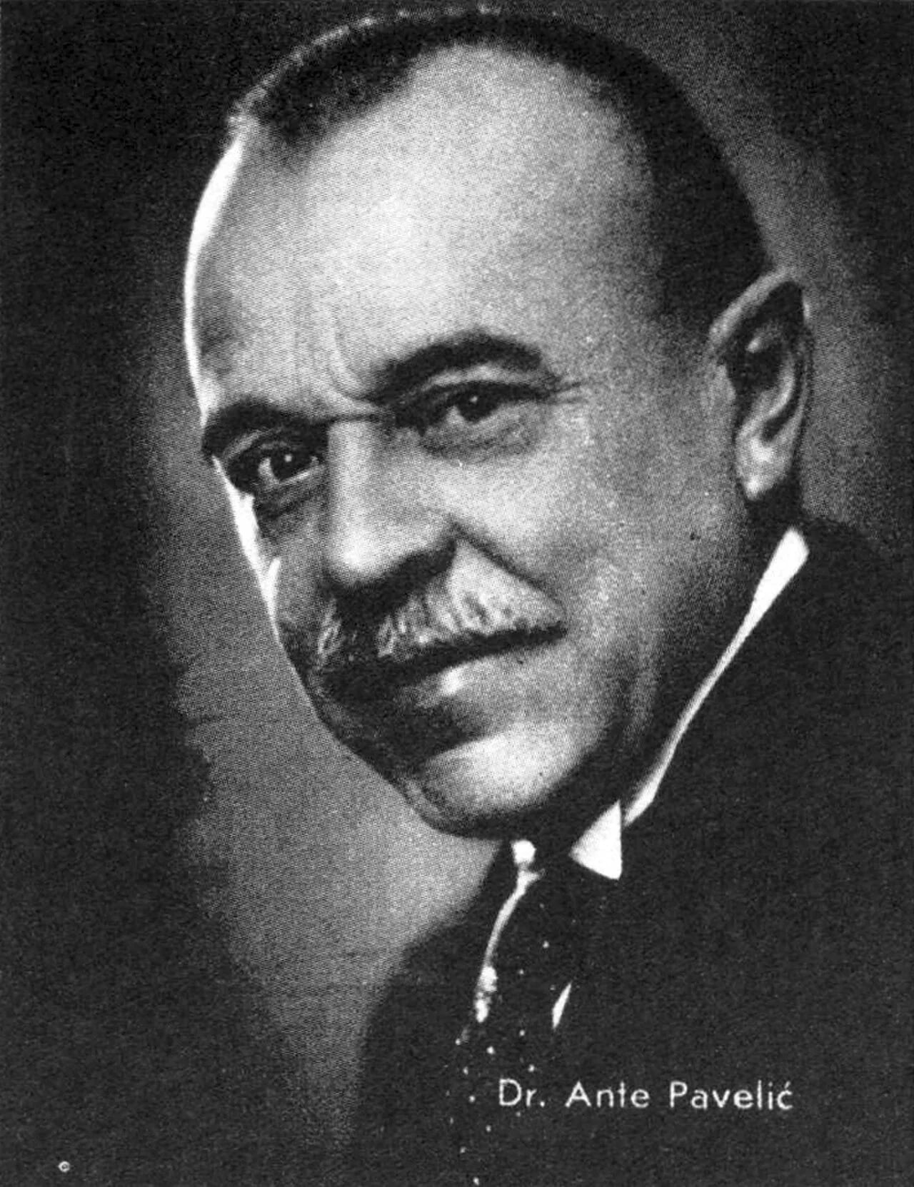 Porträt von Ante Pavelić (1869–1938) – Gedenkseite