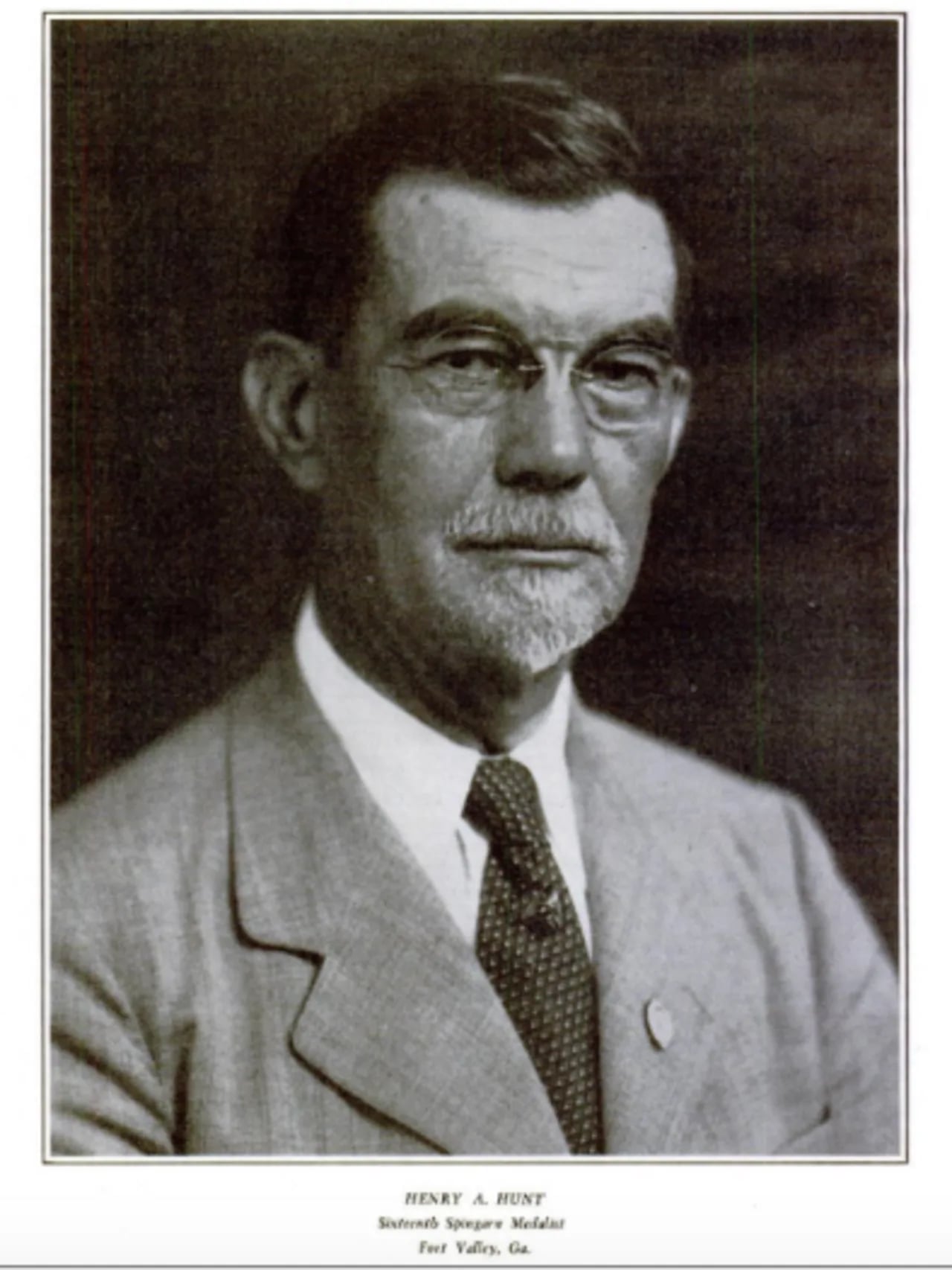 Porträt von Henry A. Hunt (1866–1938) – Gedenkseite