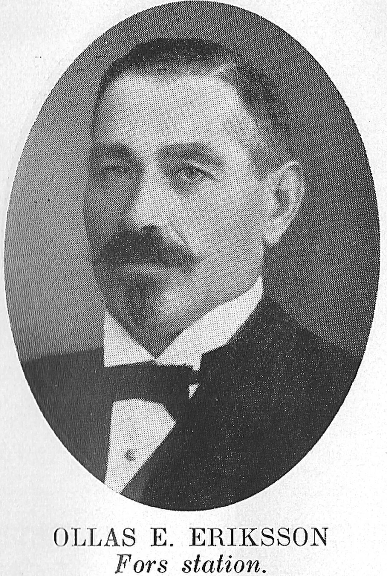 Portrait of Ollas Erik Eriksson (1872–1953) – memorial page