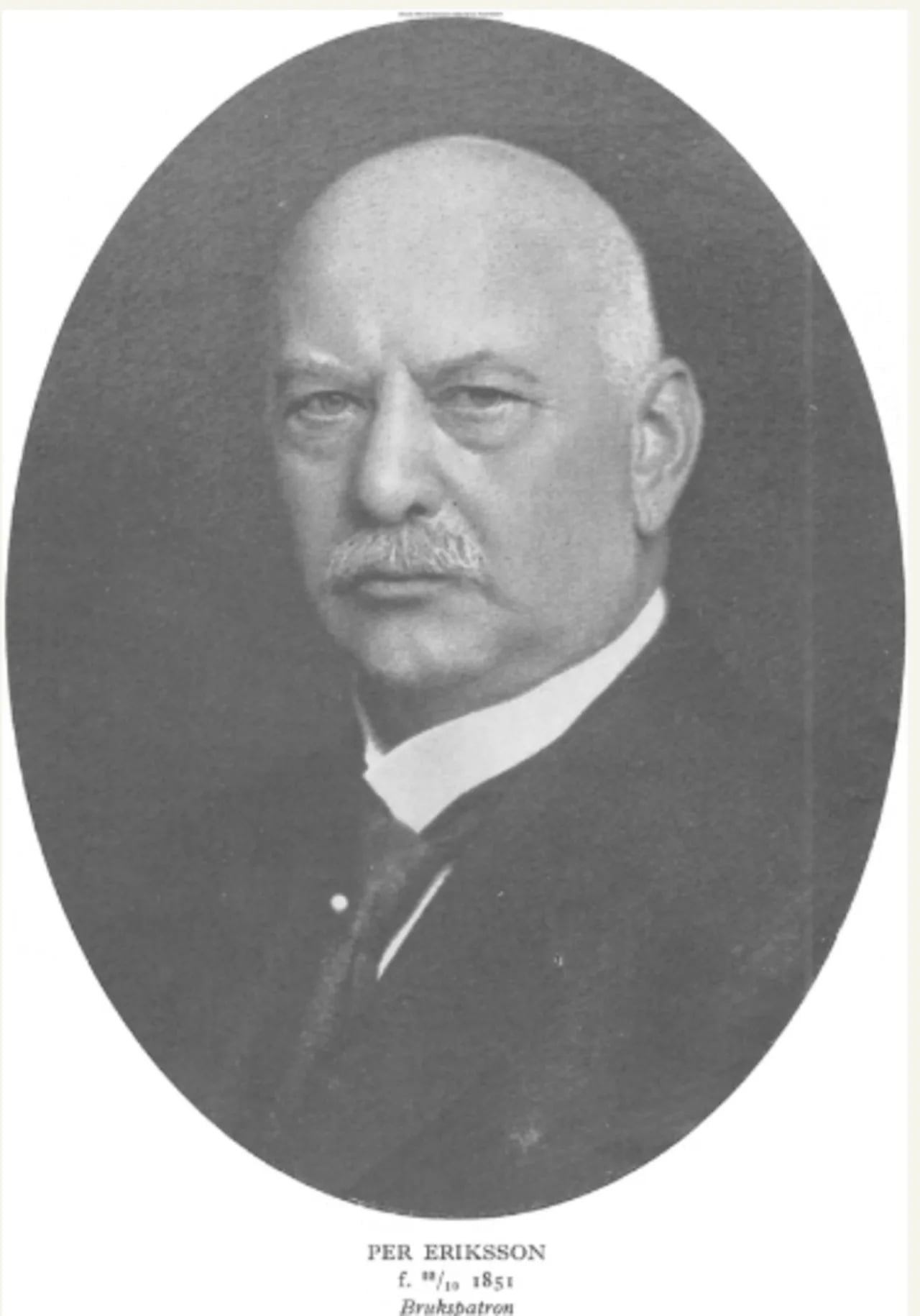 Porträt von Per Eriksson (1851–1928) – Gedenkseite