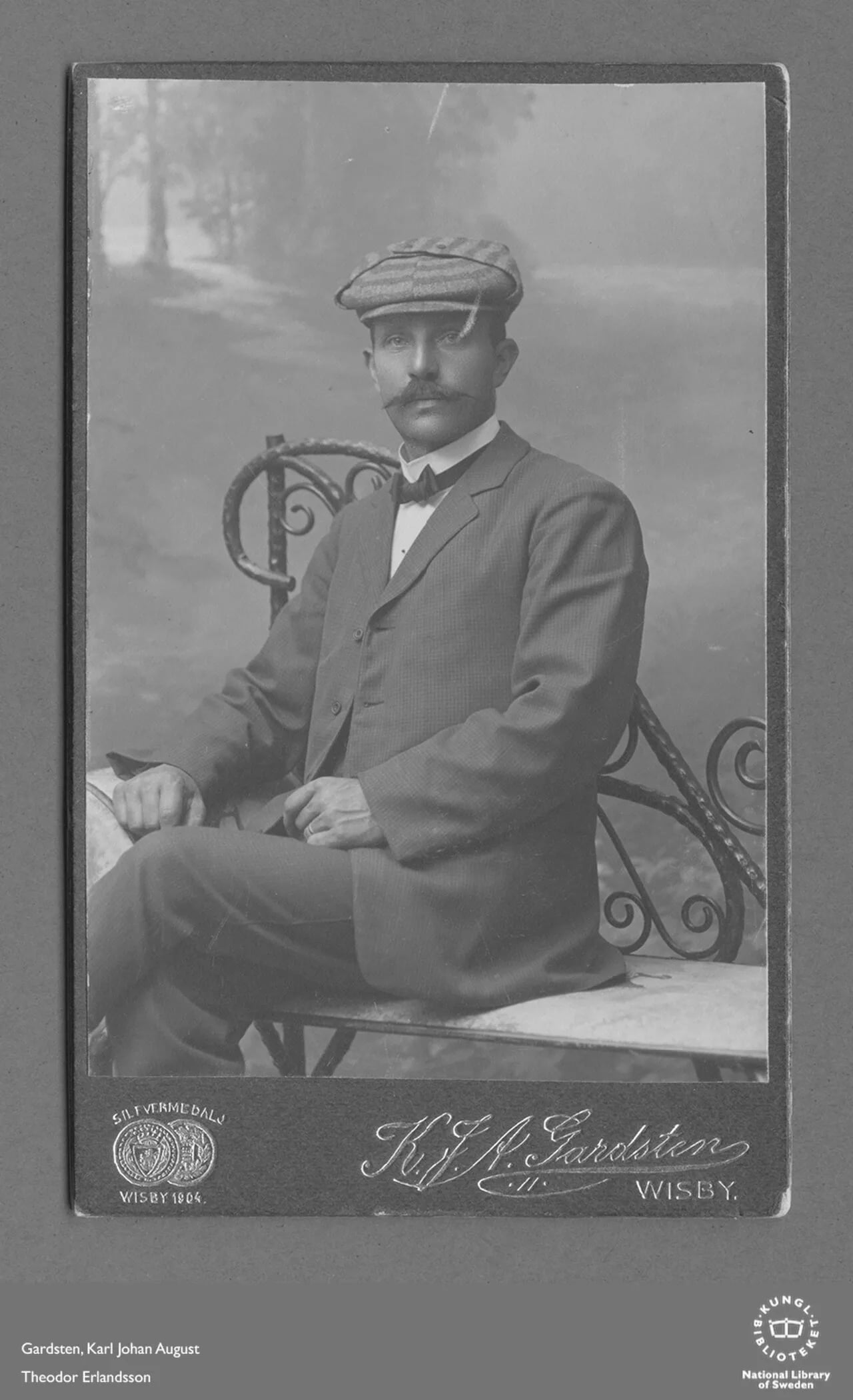 Porträt von Theodor Erlandsson (1869–1953) – Gedenkseite