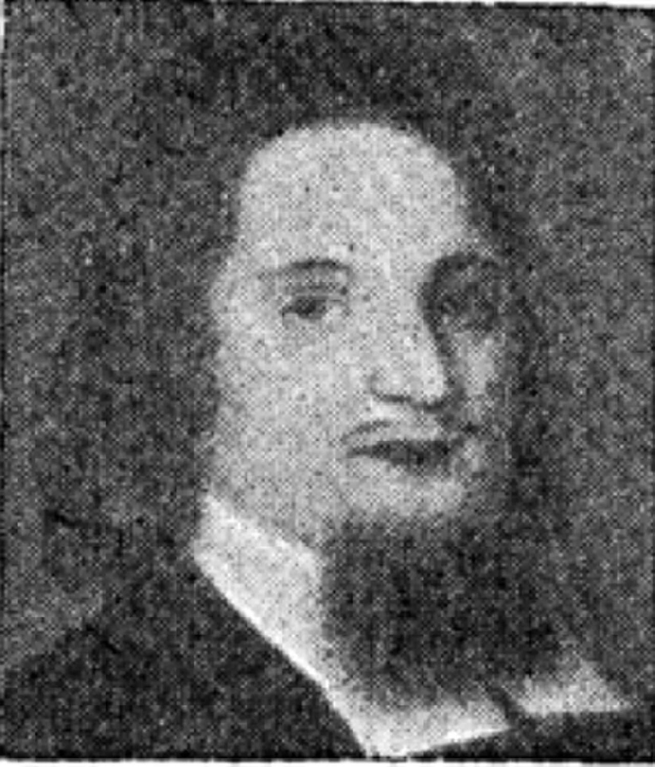 Porträt von Johan Esberg (1665–1734) – Gedenkseite