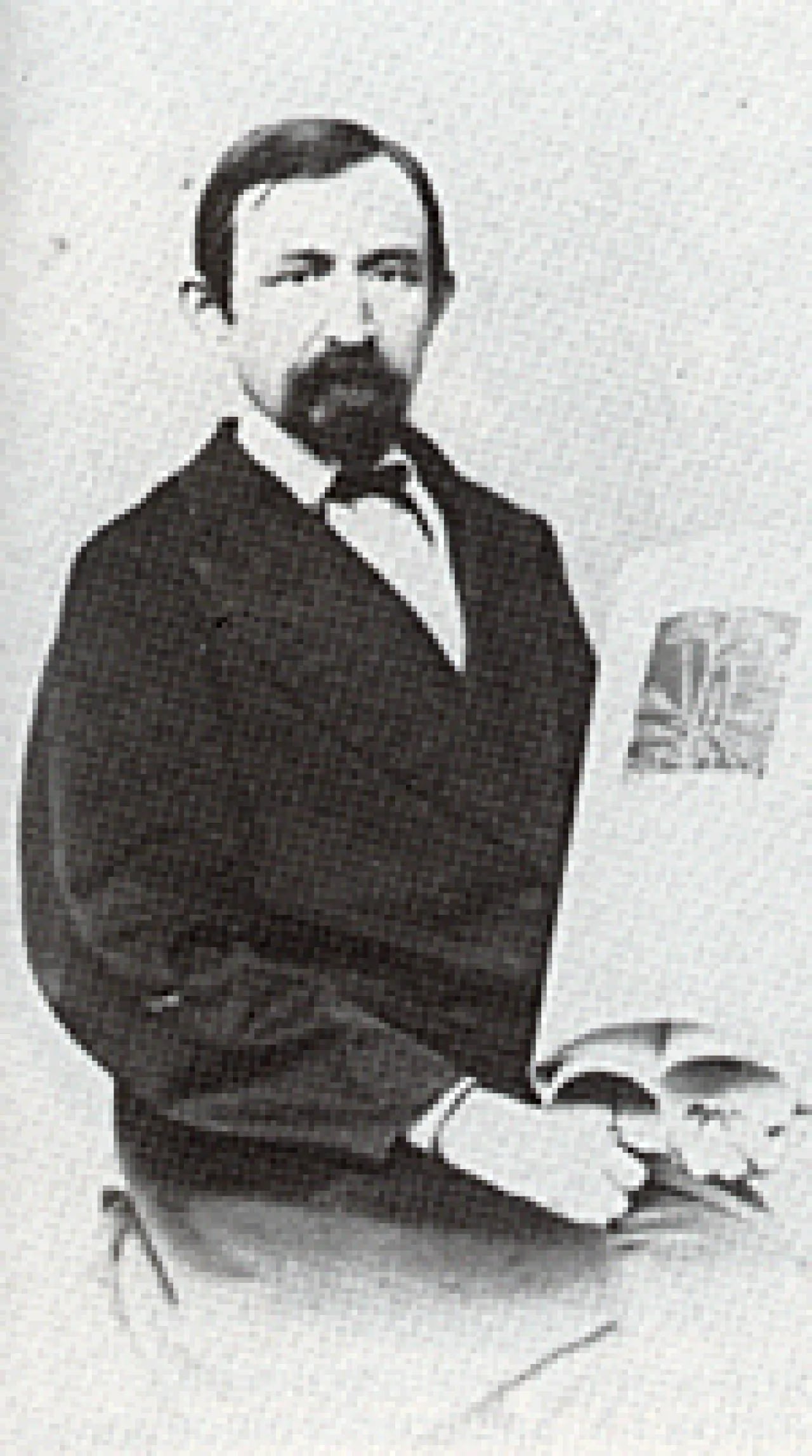 Porträt von David Emanuel Daniel Europaeus (1820–1884) – Gedenkseite