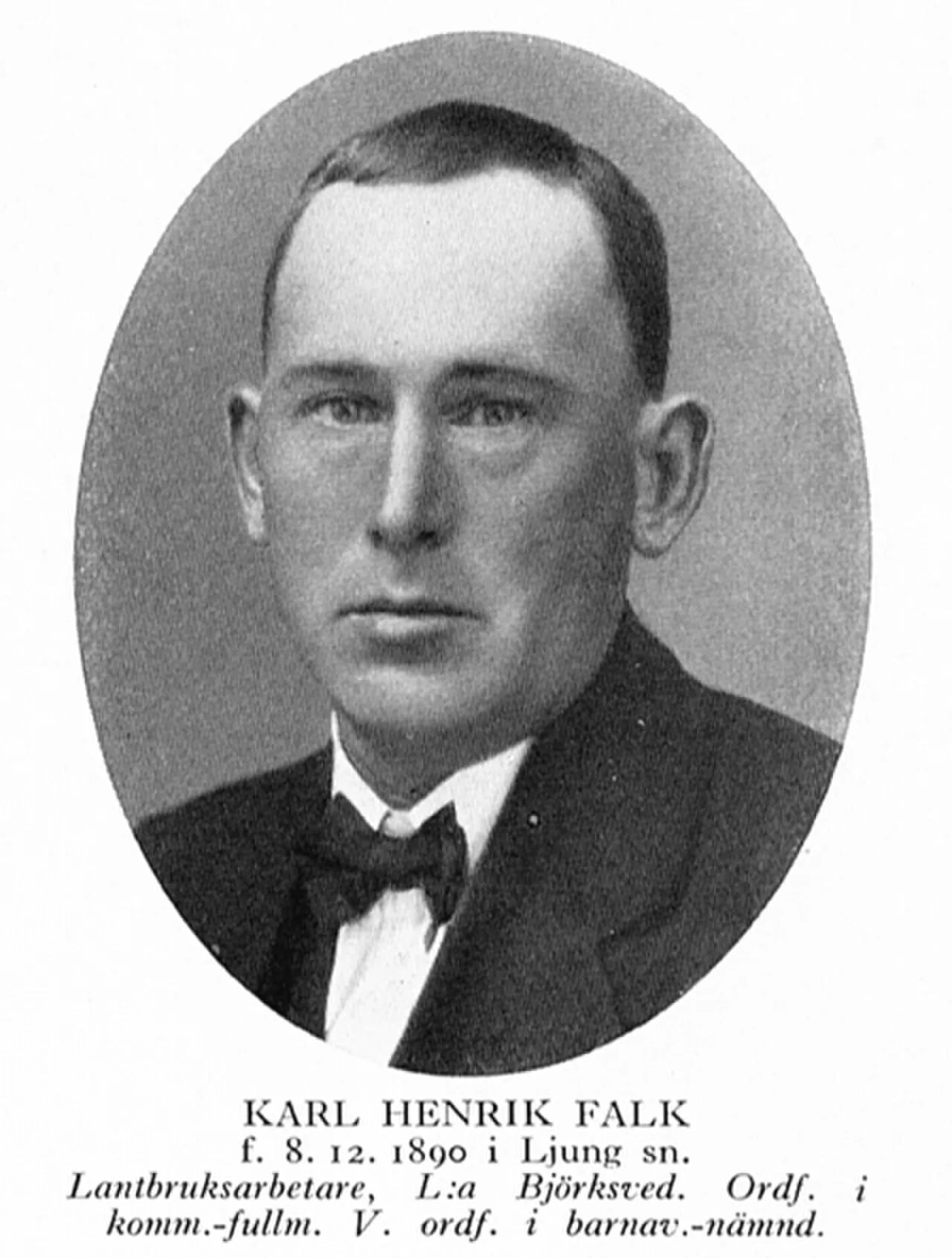 Porträt von Karl Falk (1890–1973) – Gedenkseite