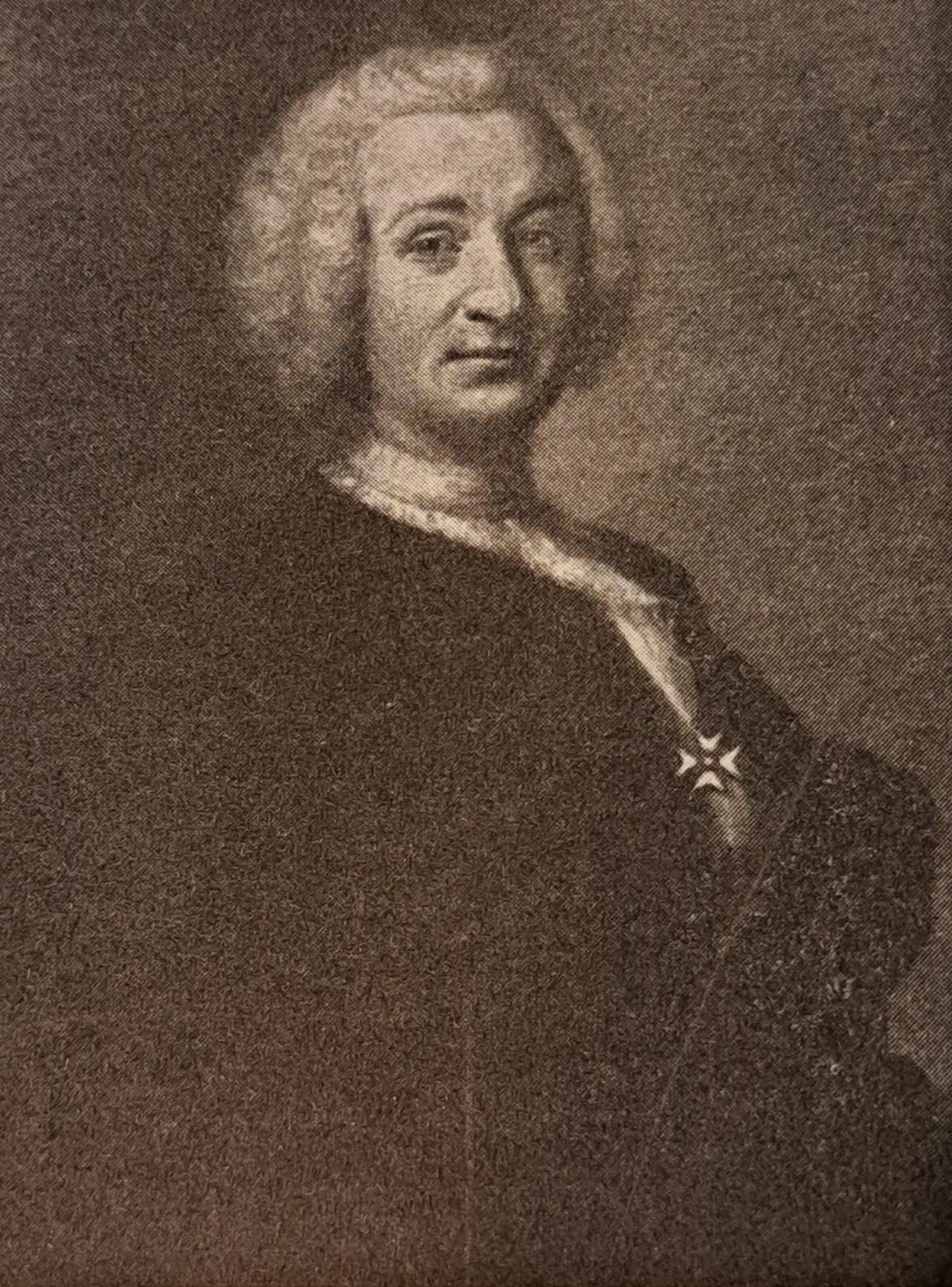 Porträt von Germund Abraham Falkengren (1713–1785) – Gedenkseite