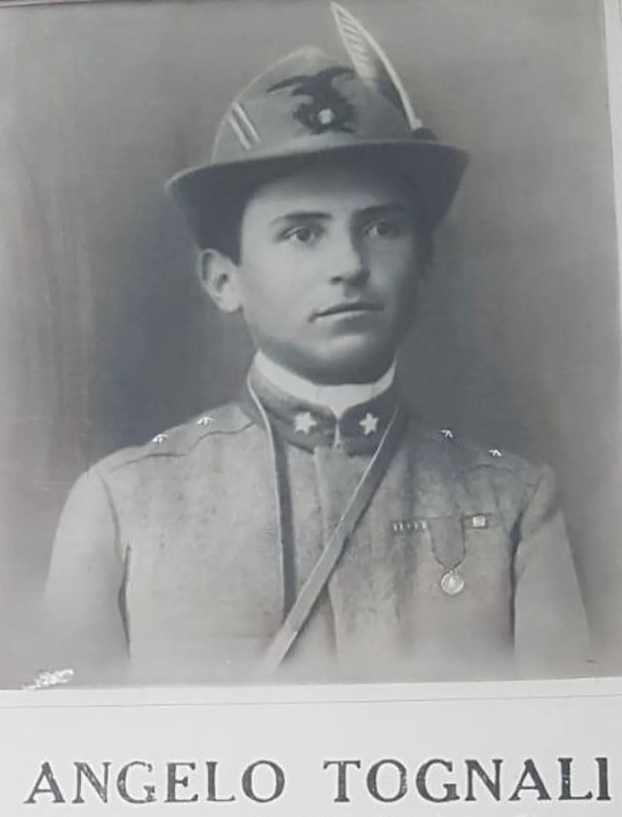 Porträt von Angelo Tognali (1897–1918) – Gedenkseite