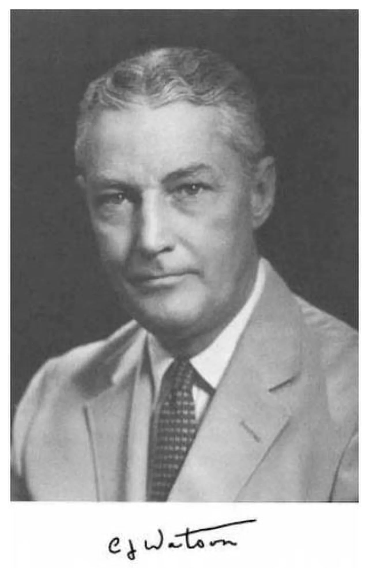 Portrait of Cecil Watson (1901–1983) – memorial page