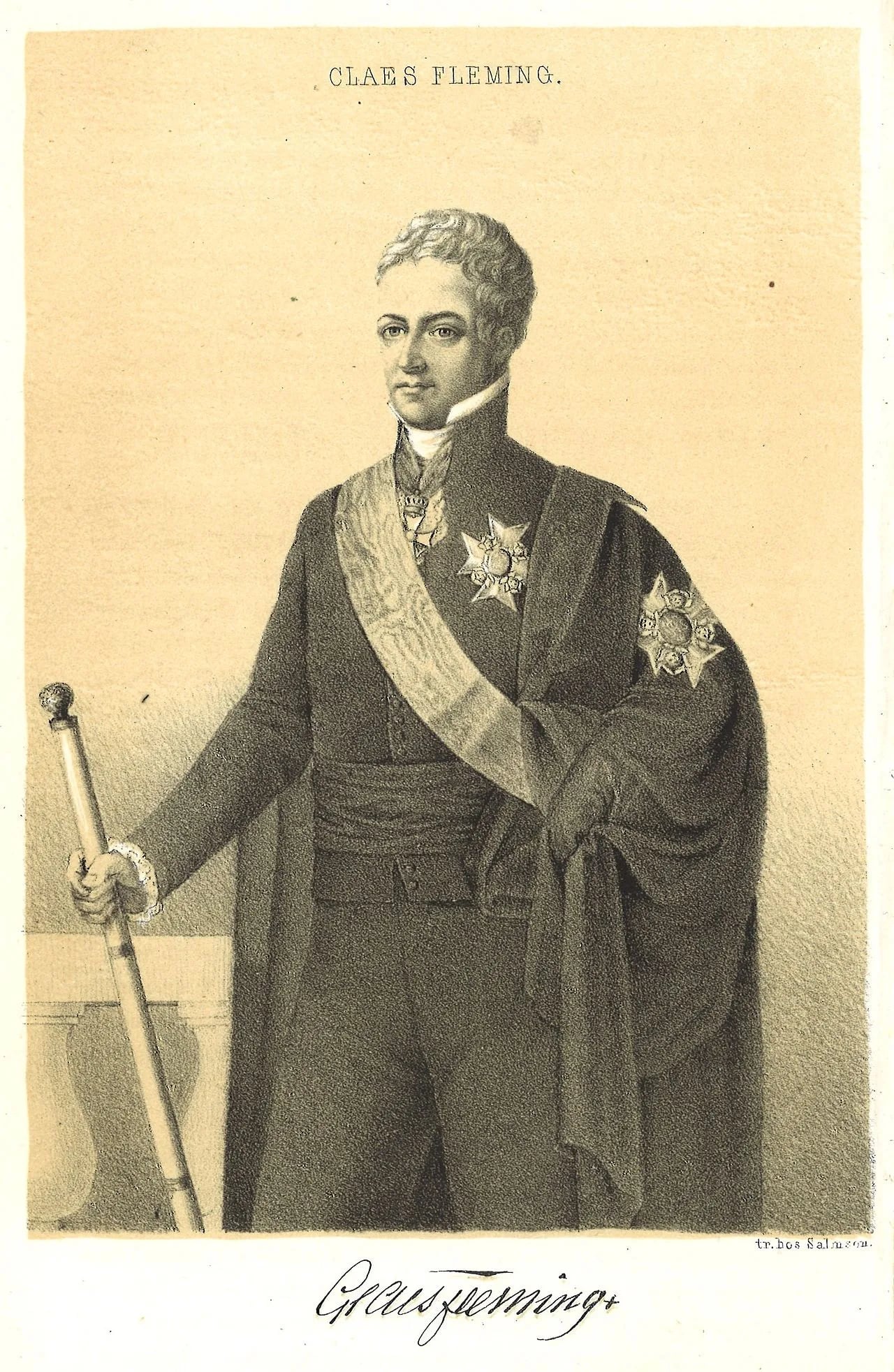 Portrait of Claes Adolph Fleming (1771–1831) – memorial page