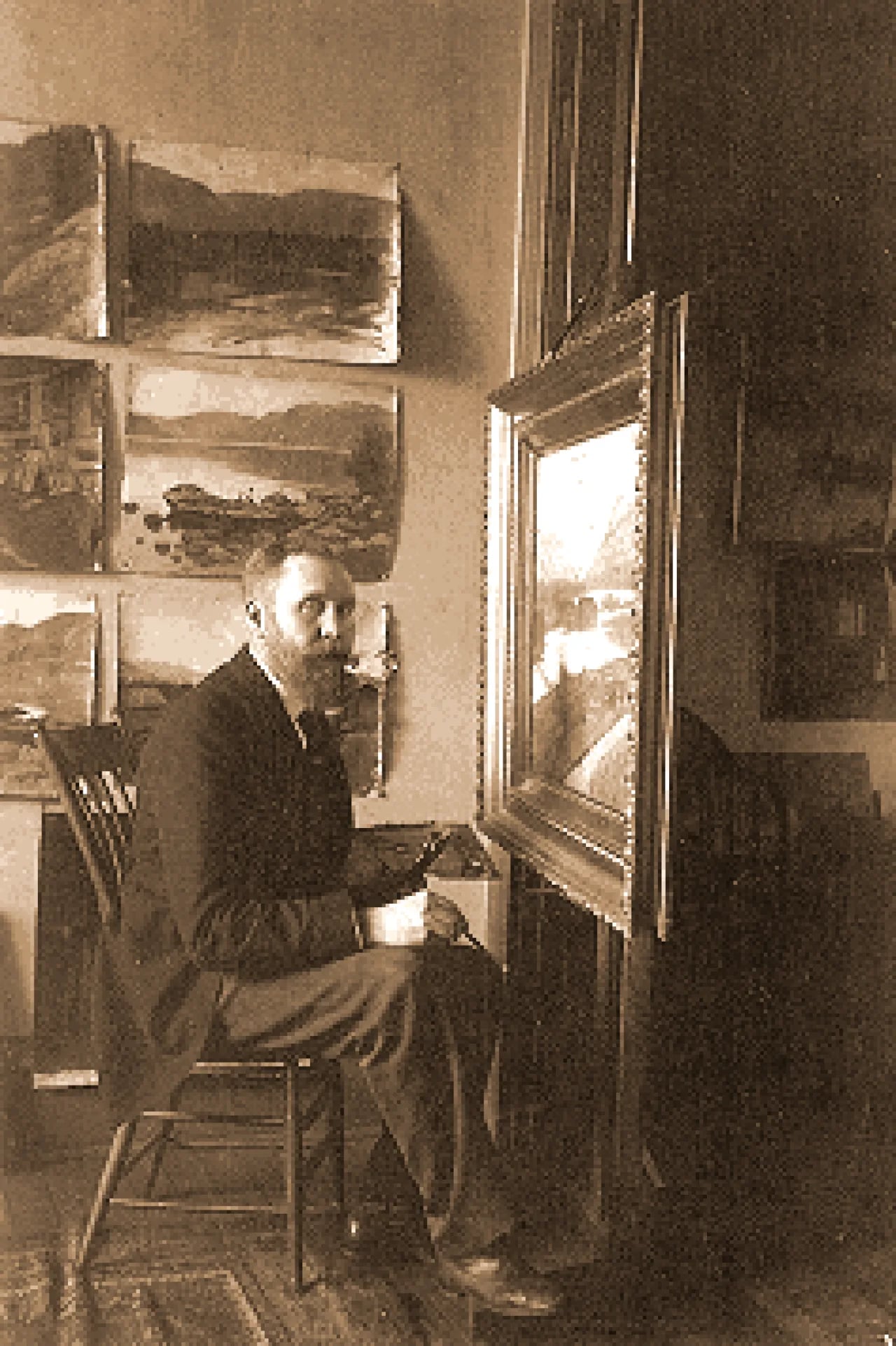Portrait of Herbjørn Gausta (1854–1924) – memorial page
