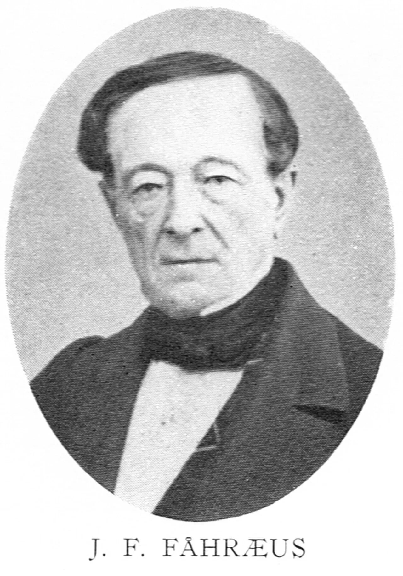 Porträt von Fredrik Fåhræus (1796–1865) – Gedenkseite