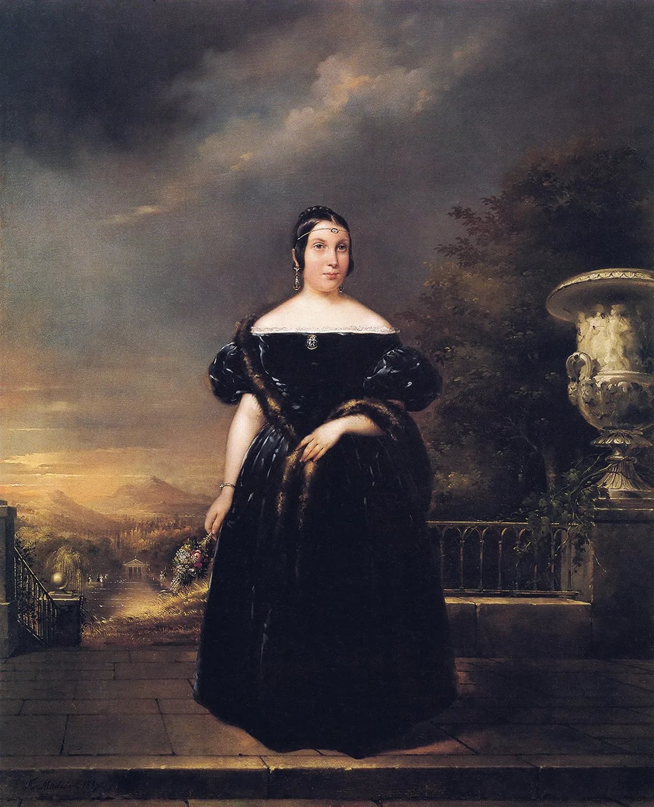 Porträt von María Teresa Roca de Togores y Alburquerque (1815–1842) – Gedenkseite
