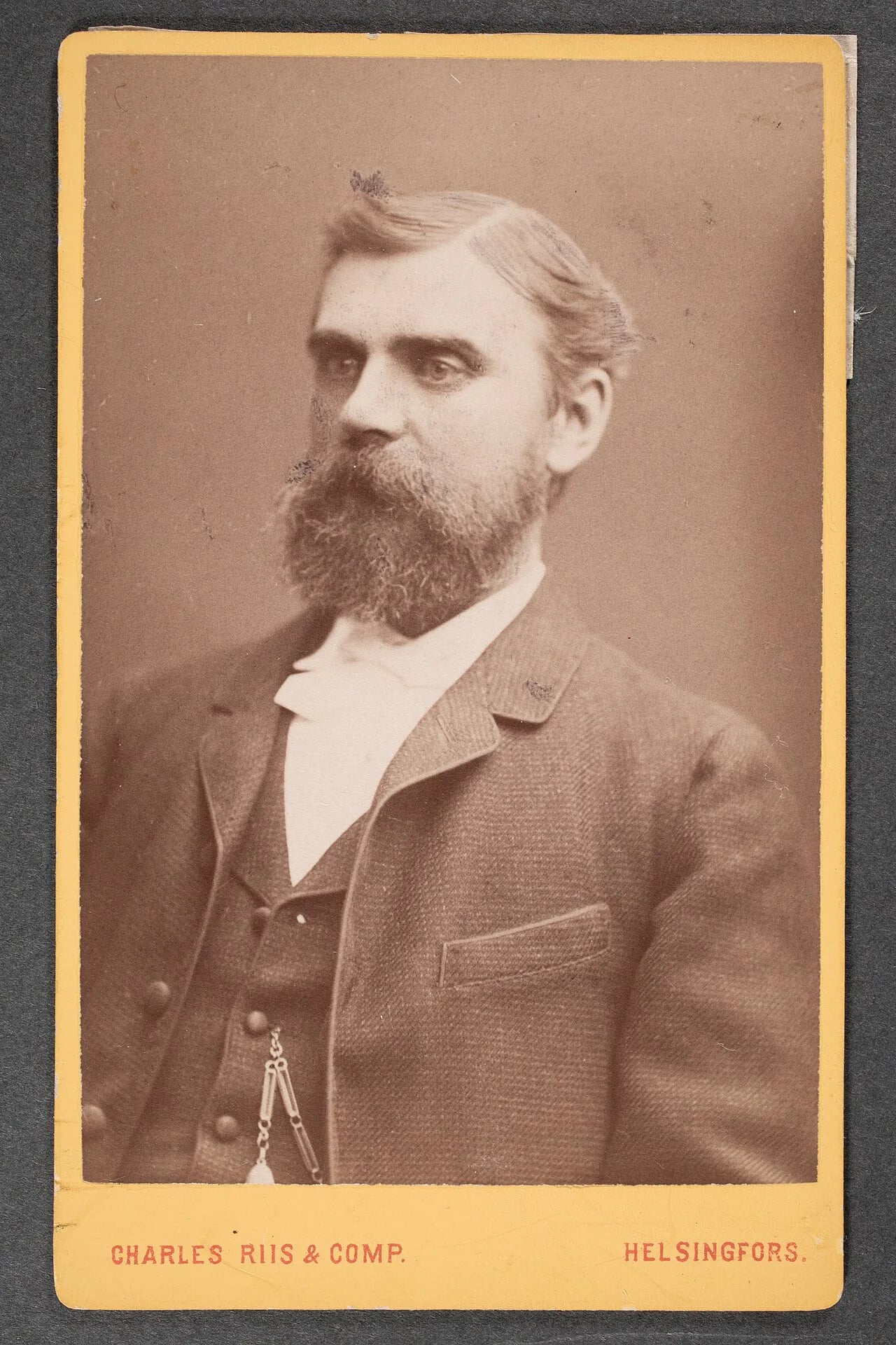 Porträt von Vilhelm Grefberg (1842–1886) – Gedenkseite