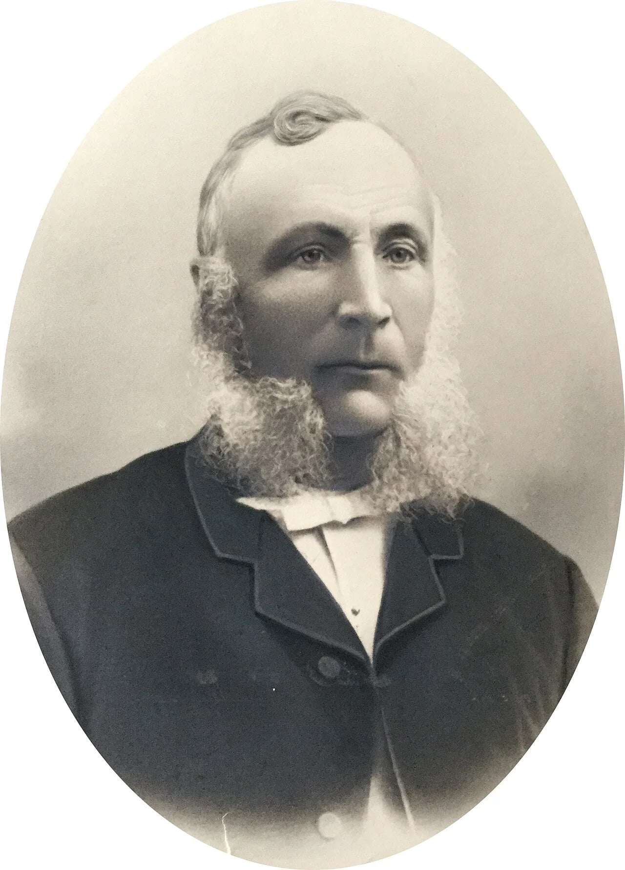Porträt von Carl Johan Huss (1827–1907) – Gedenkseite