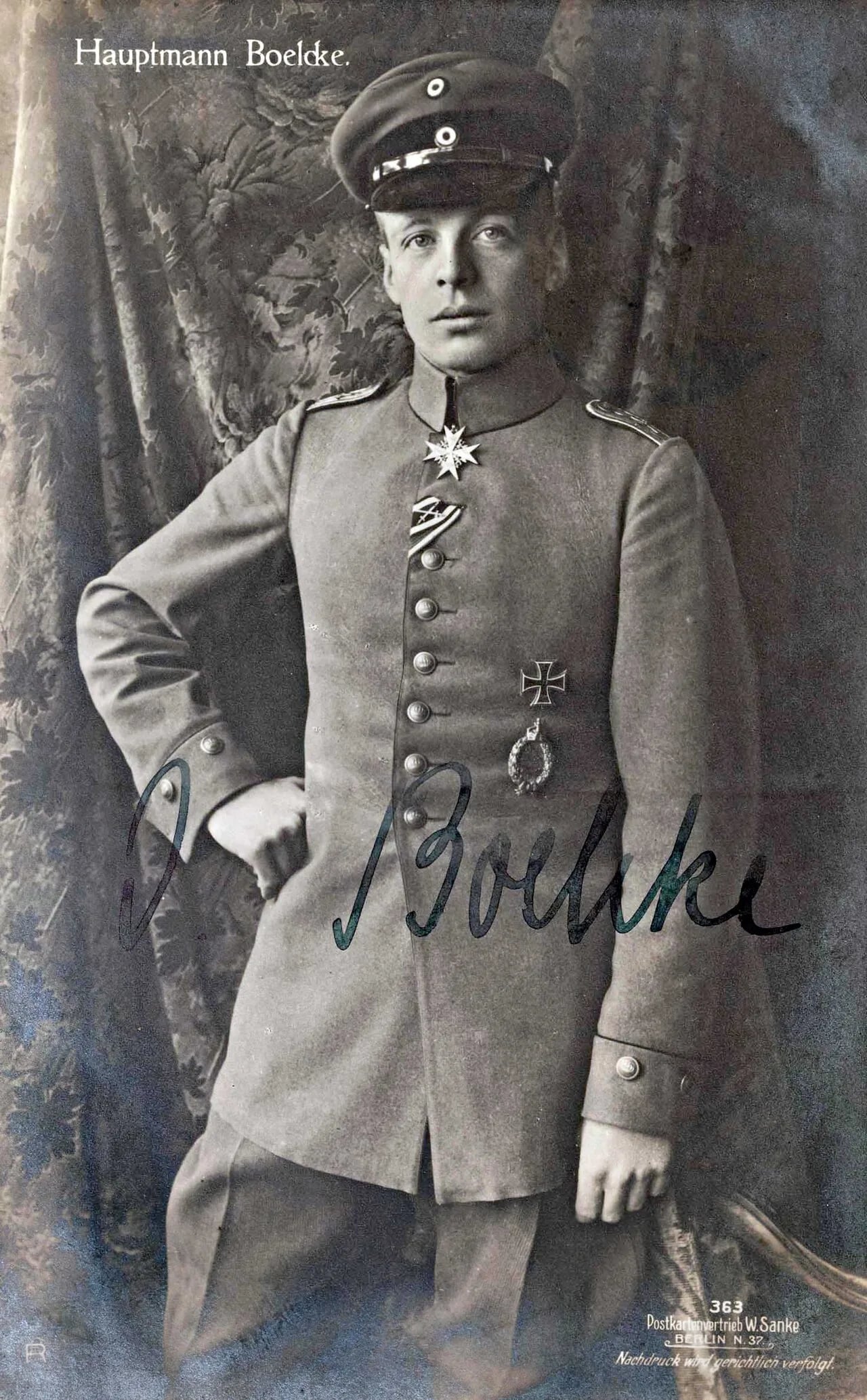 Portrait of Oswald Boelcke (1891–1916) – memorial page