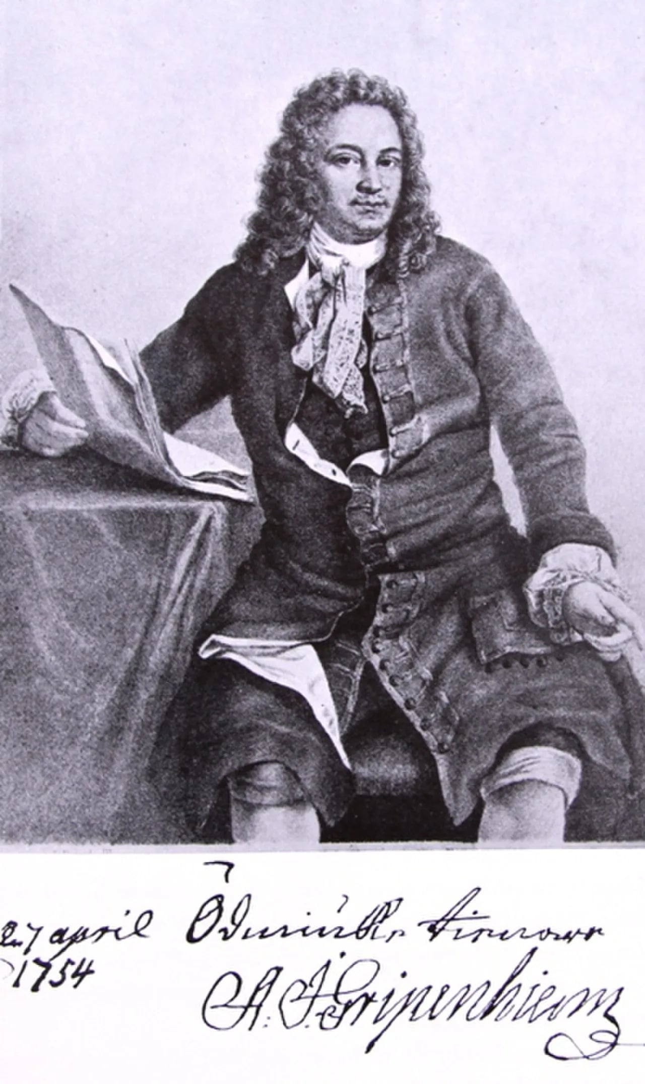 Portrait of Axel Johan Gripenhielm (1686–1755) – memorial page