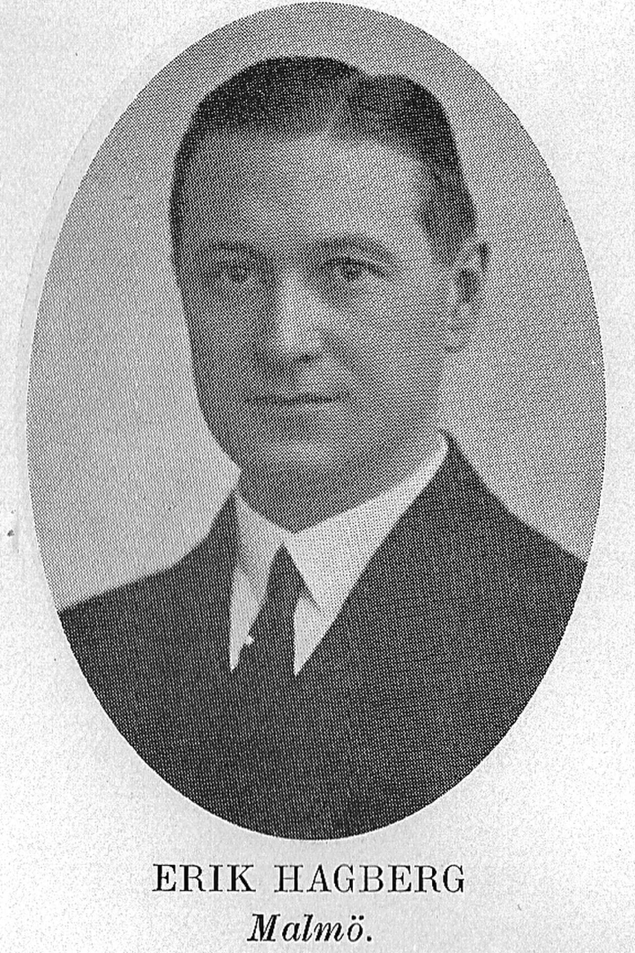 Porträt von Erik Hagberg (1891–1982) – Gedenkseite
