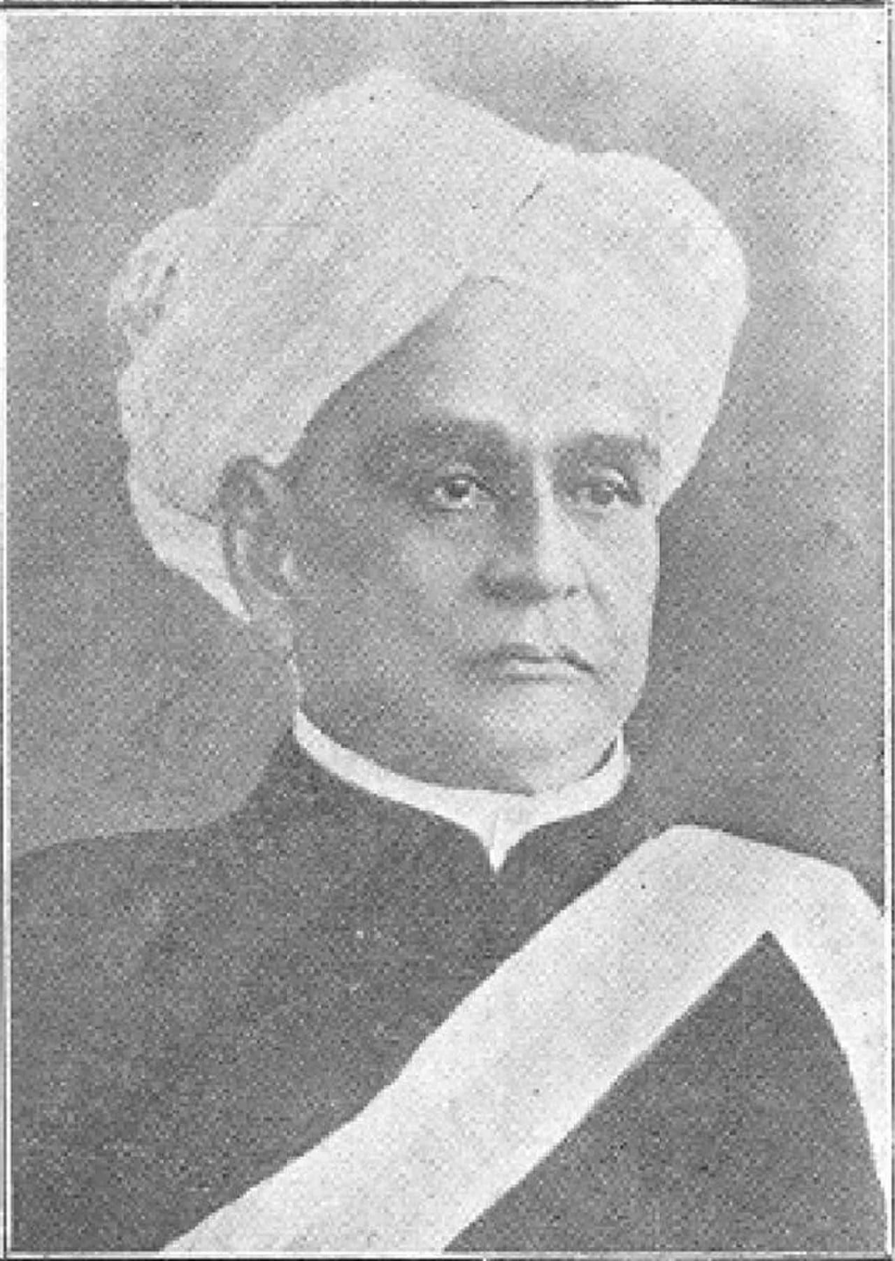Porträt von V. P. Madhava Rao (1850–1934) – Gedenkseite