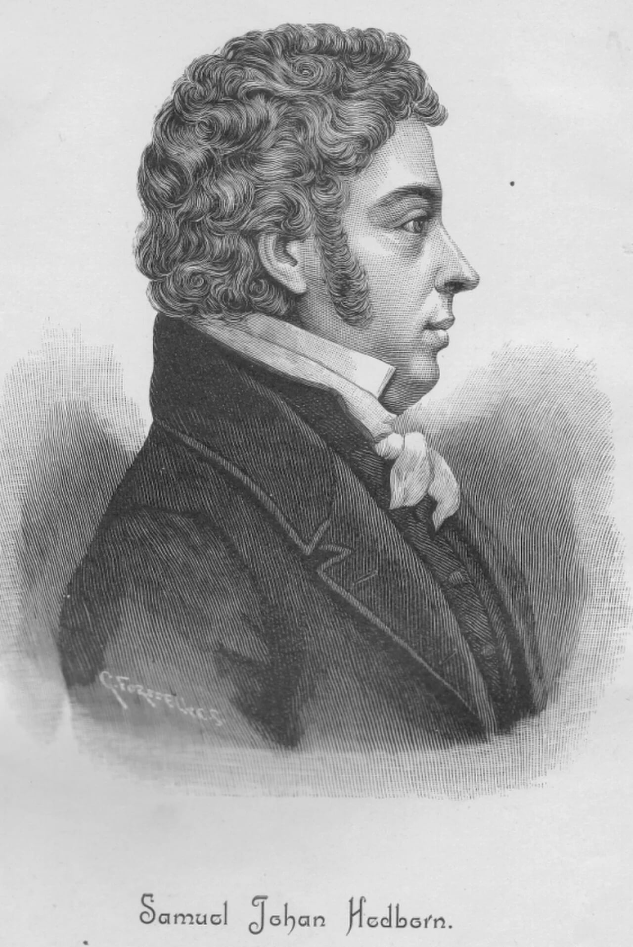 Porträt von Samuel Hedborn (1783–1849) – Gedenkseite
