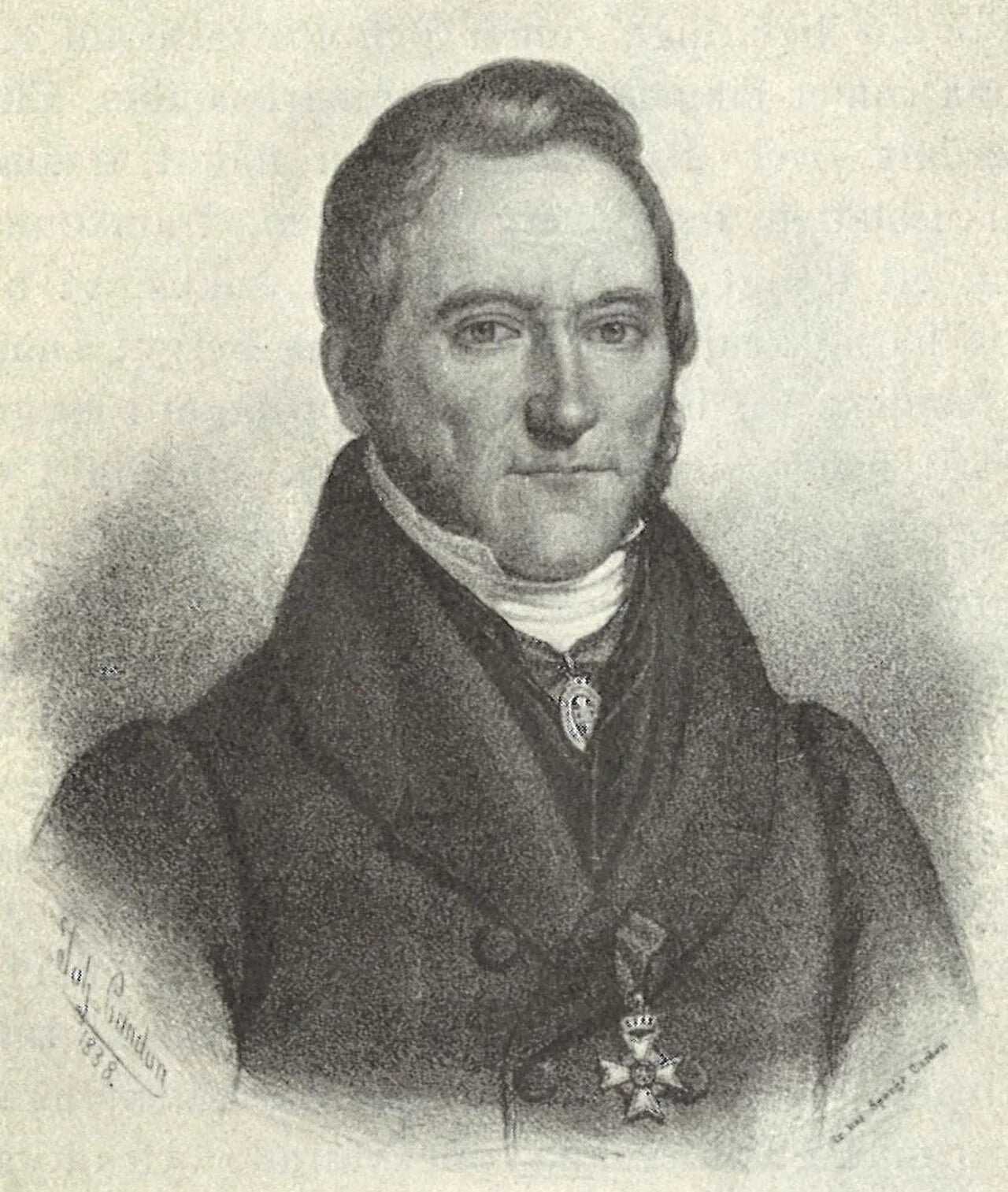 Porträt von Johan Hedenborg (1787–1865) – Gedenkseite