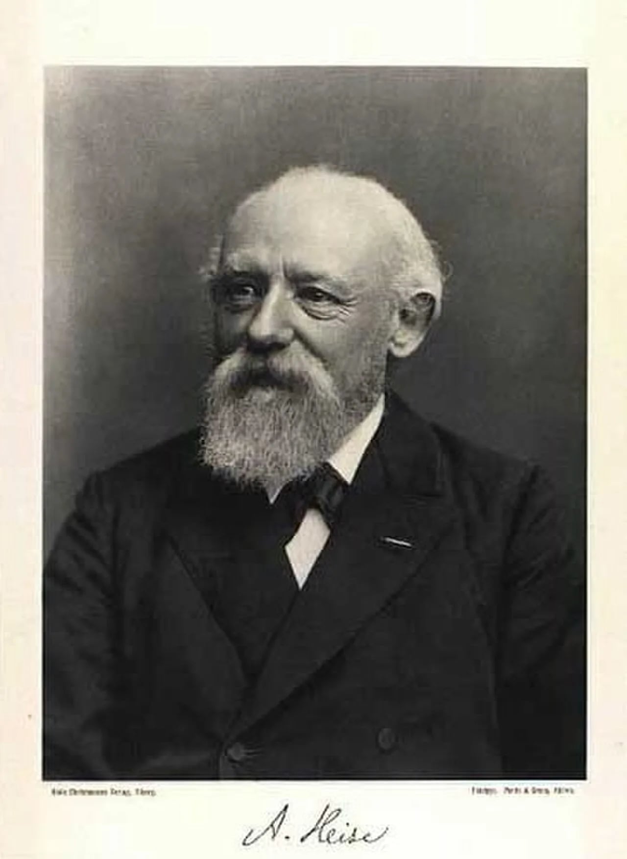 Porträt von Arnold Heise (1837–1915) – Gedenkseite