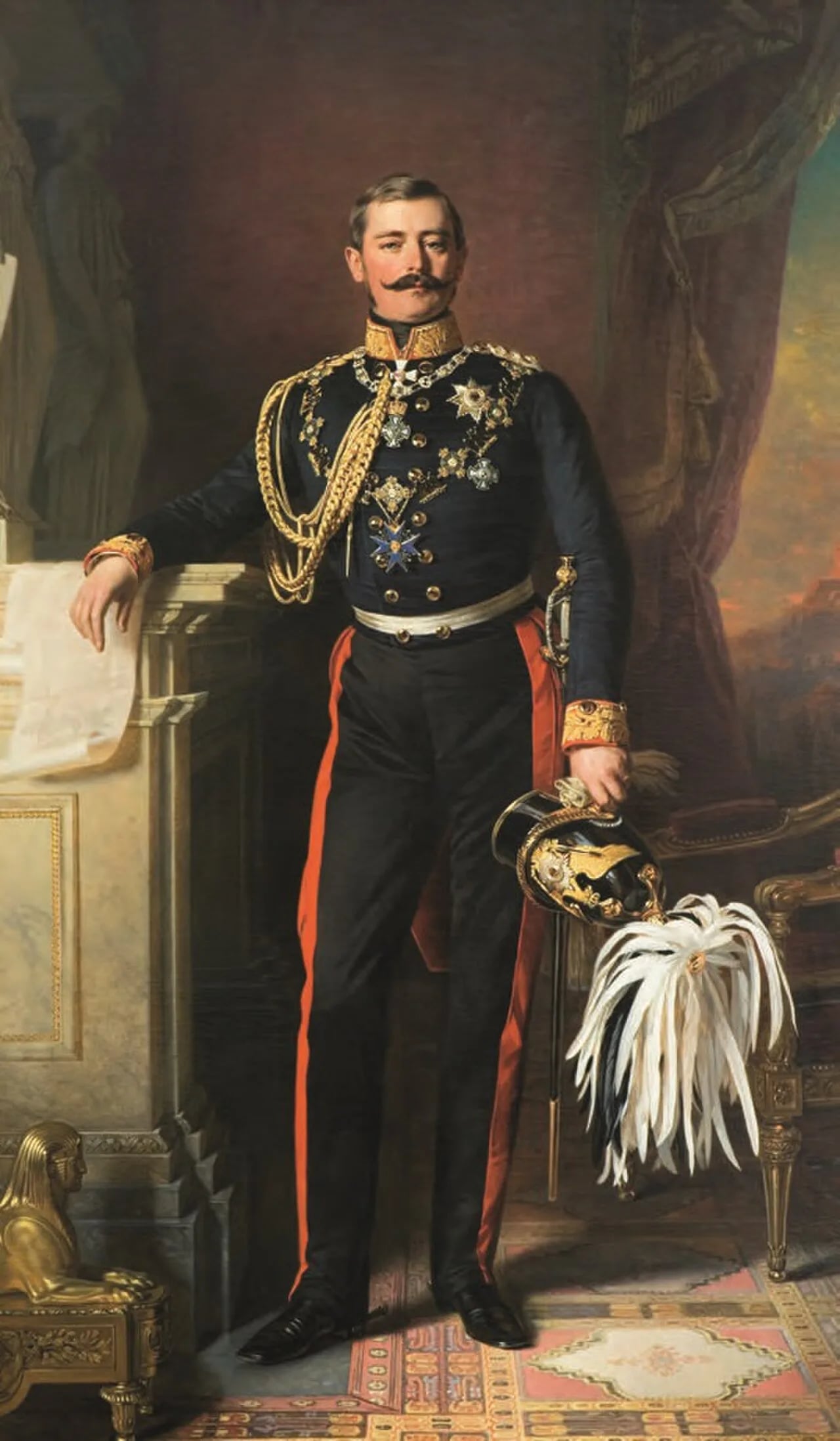 Porträt von Karl Anton von Hohenzollern-Sigmaringen (1811–1885) – Gedenkseite