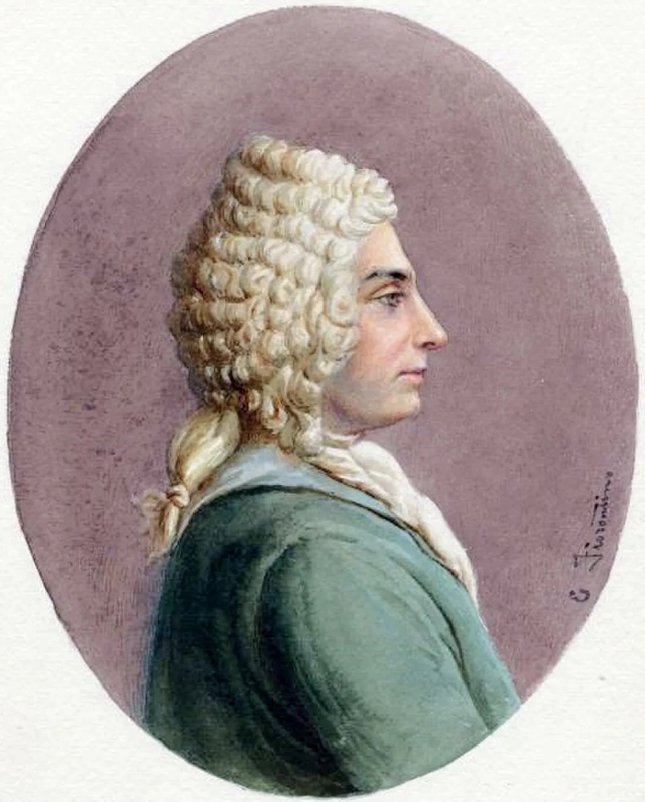 Porträt von Michele Mascitti (1664–1760) – Gedenkseite