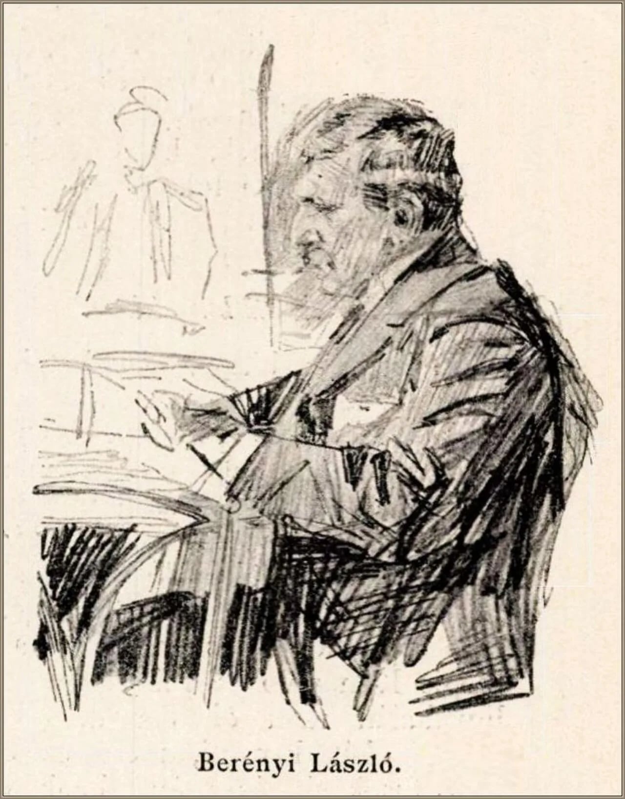 Porträt von László Berényi (1851–1931) – Gedenkseite