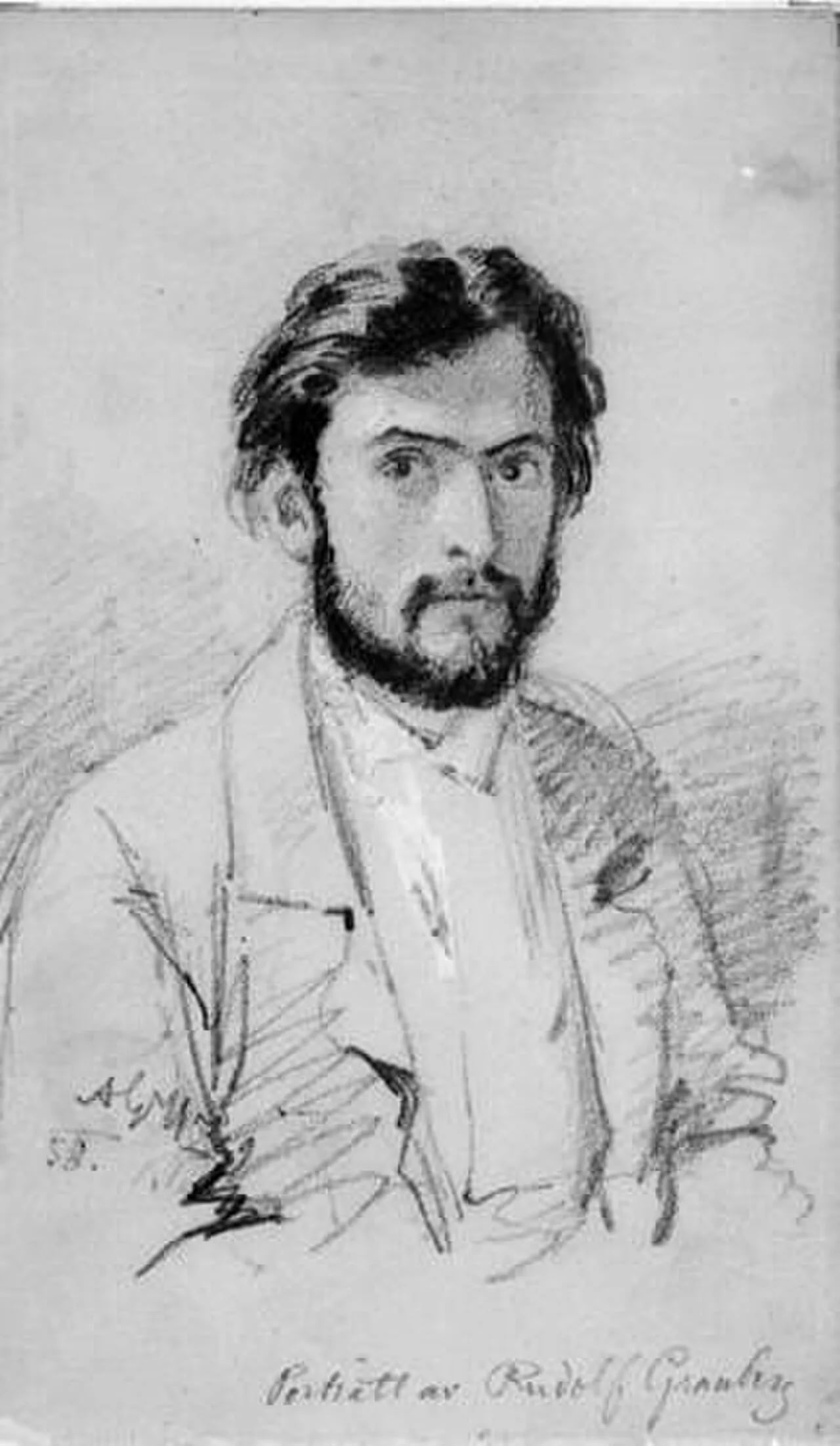 Portrait of Axel Gustaf Hertzberg (1832–1878) – memorial page