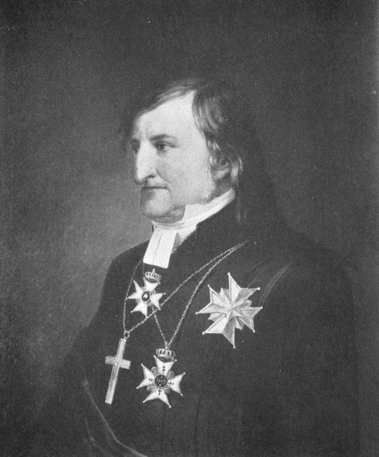 Portrait of Christopher Isac Heurlin (1786–1860) – memorial page