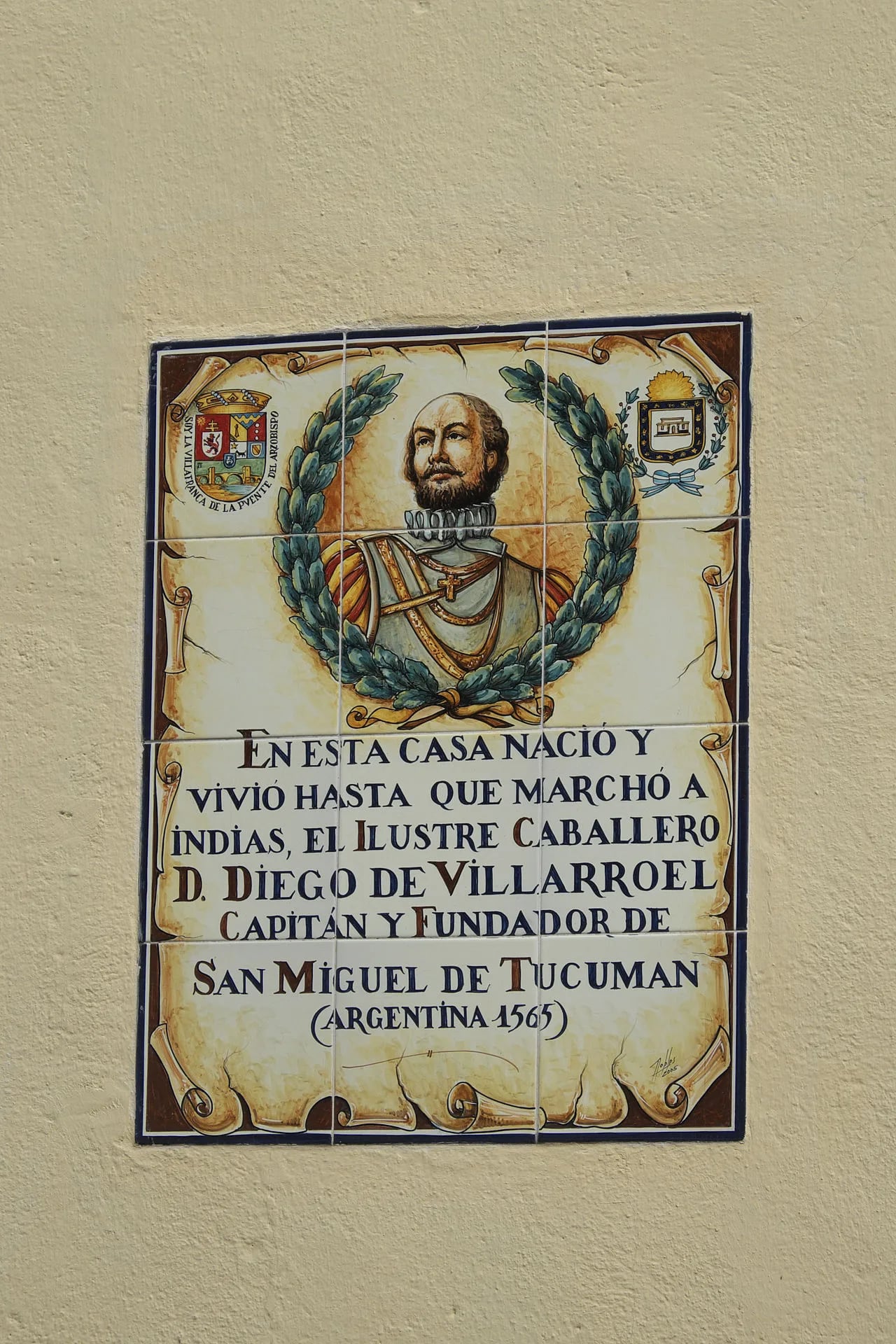 Porträt von Diego de Villarroel (1520–1578) – Gedenkseite