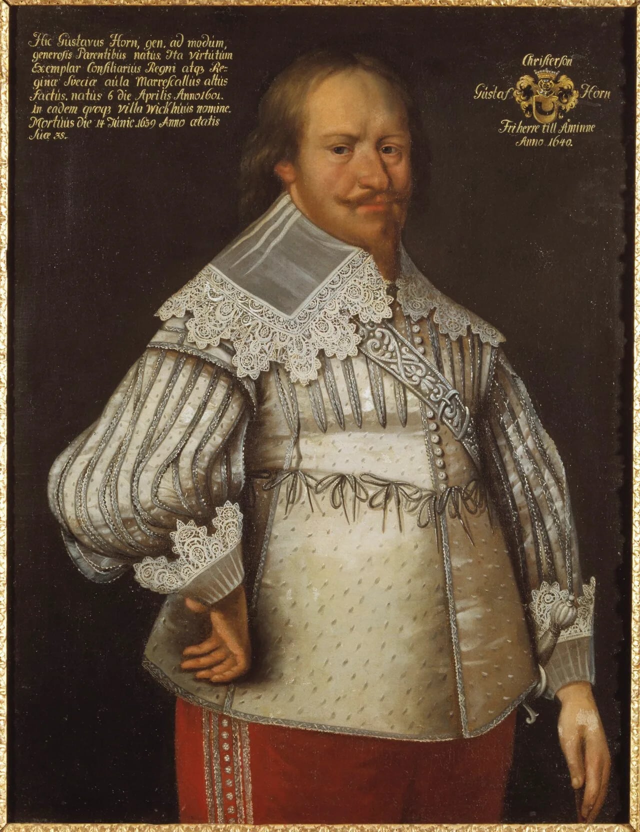 Porträt von Gustav Kristersson Horn (1601–1639) – Gedenkseite