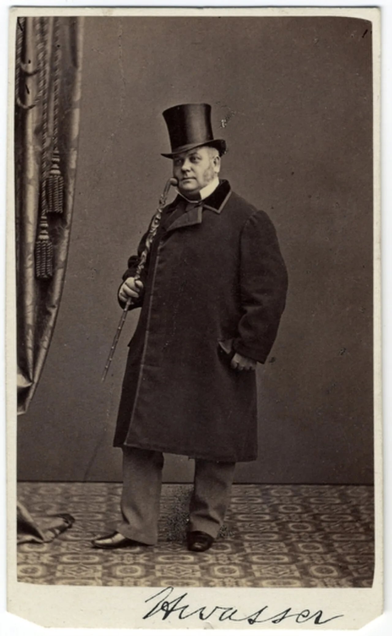 Porträt von Daniel Hwasser (1817–1871) – Gedenkseite