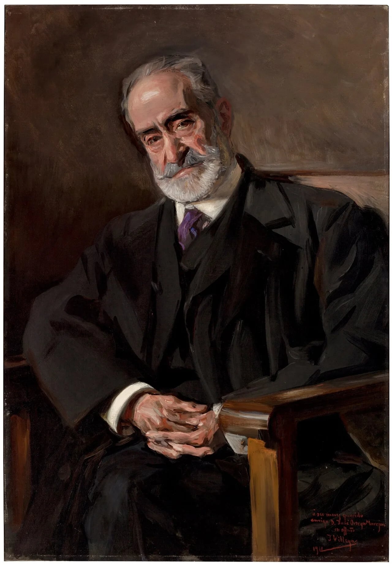 Porträt von Manuel Ortega Morejón y Muñoz (1833–1917) – Gedenkseite