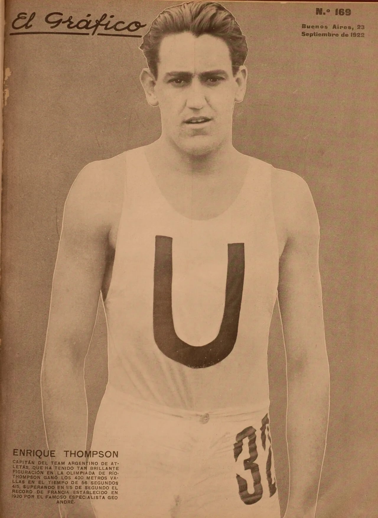 Porträt von Enrique Thompson (1897–1928) – Gedenkseite