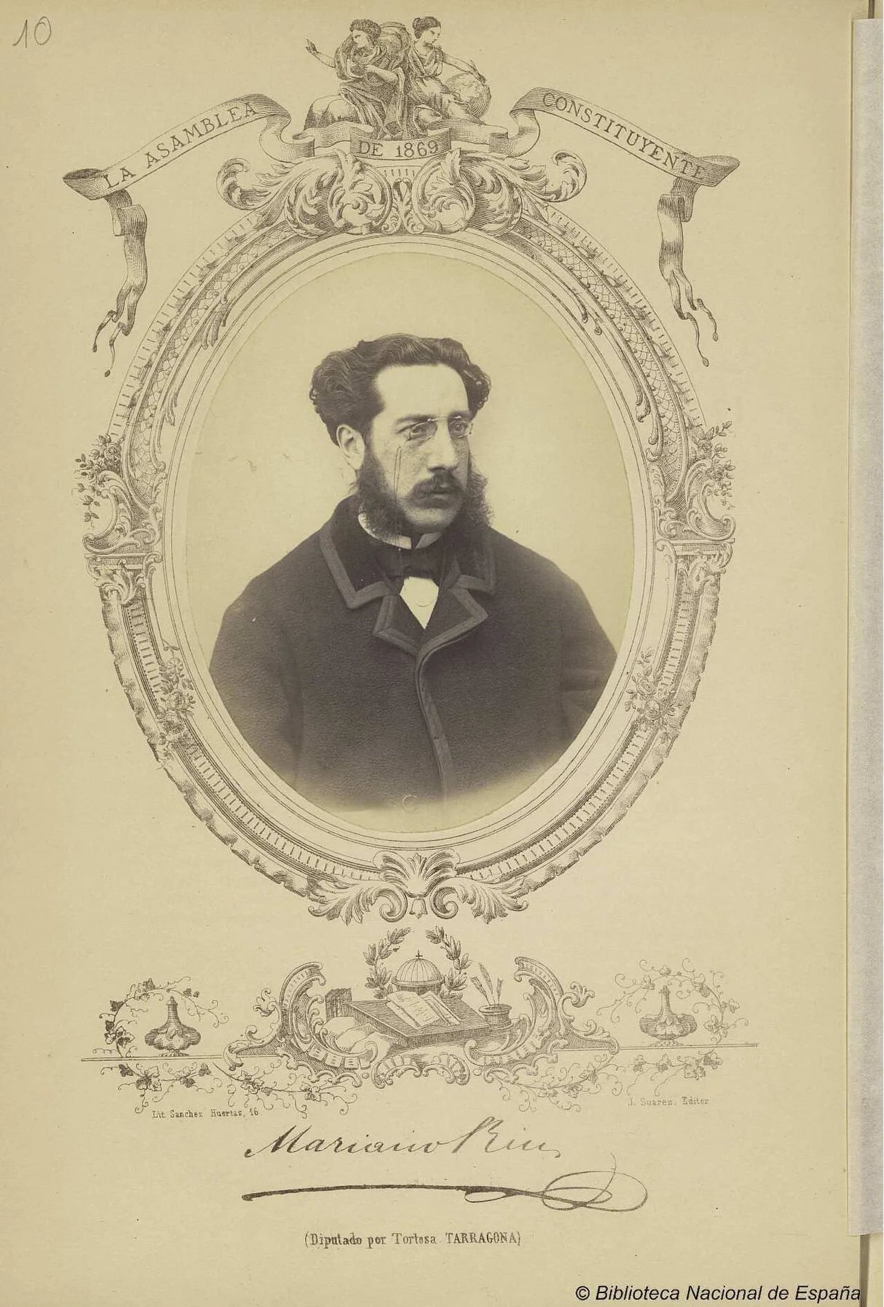Portrait of Marià Rius i Montaner (1838–1894) – memorial page