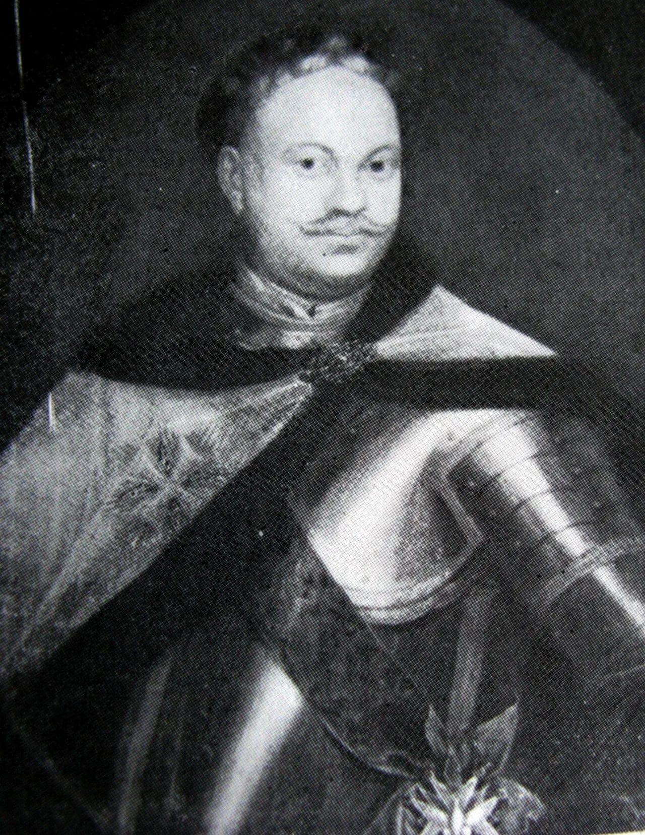 Porträt von Józef Wandalin Mniszech (1670–1747) – Gedenkseite