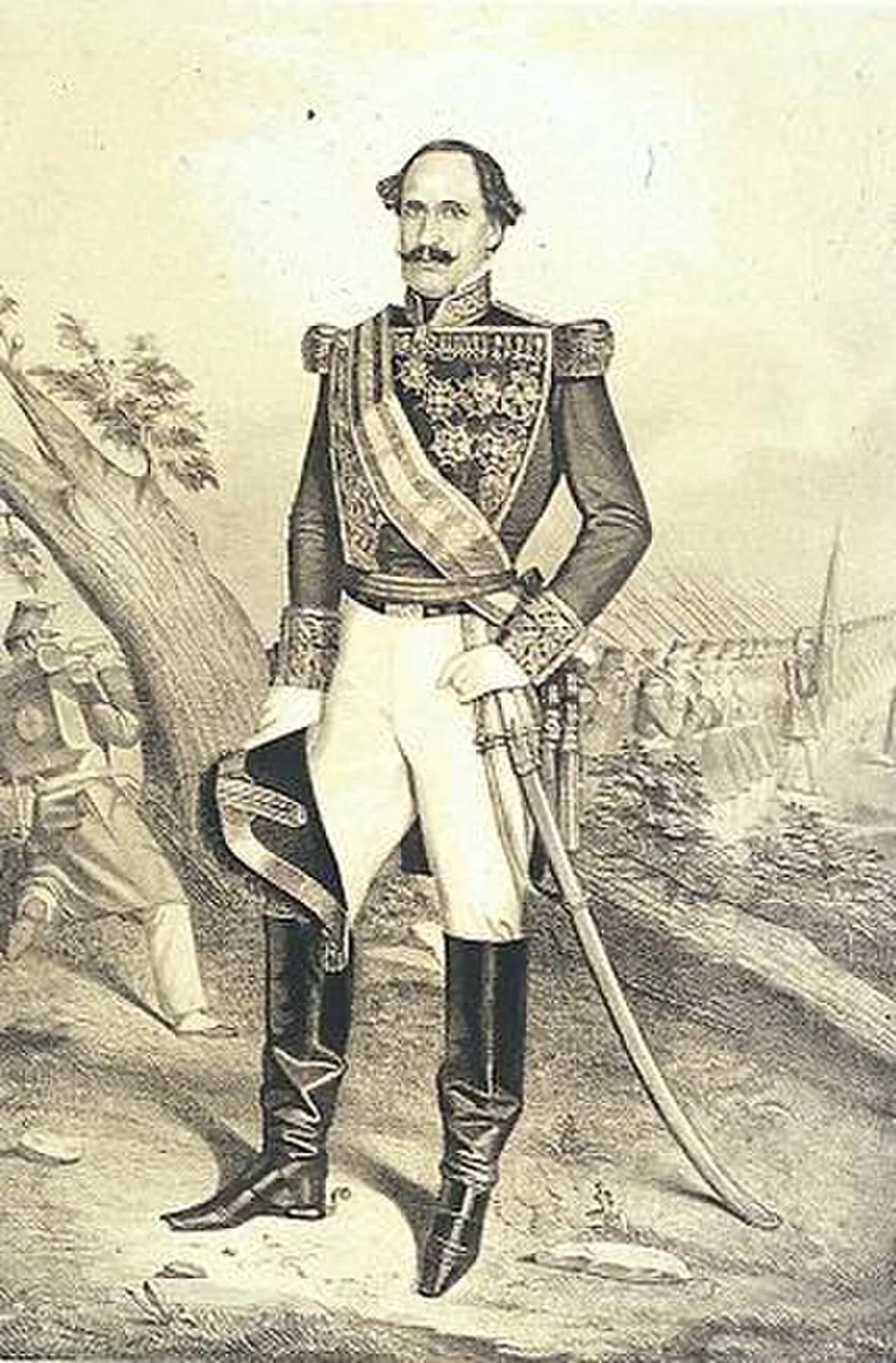 Porträt von Felipe Rivero (1797–1873) – Gedenkseite