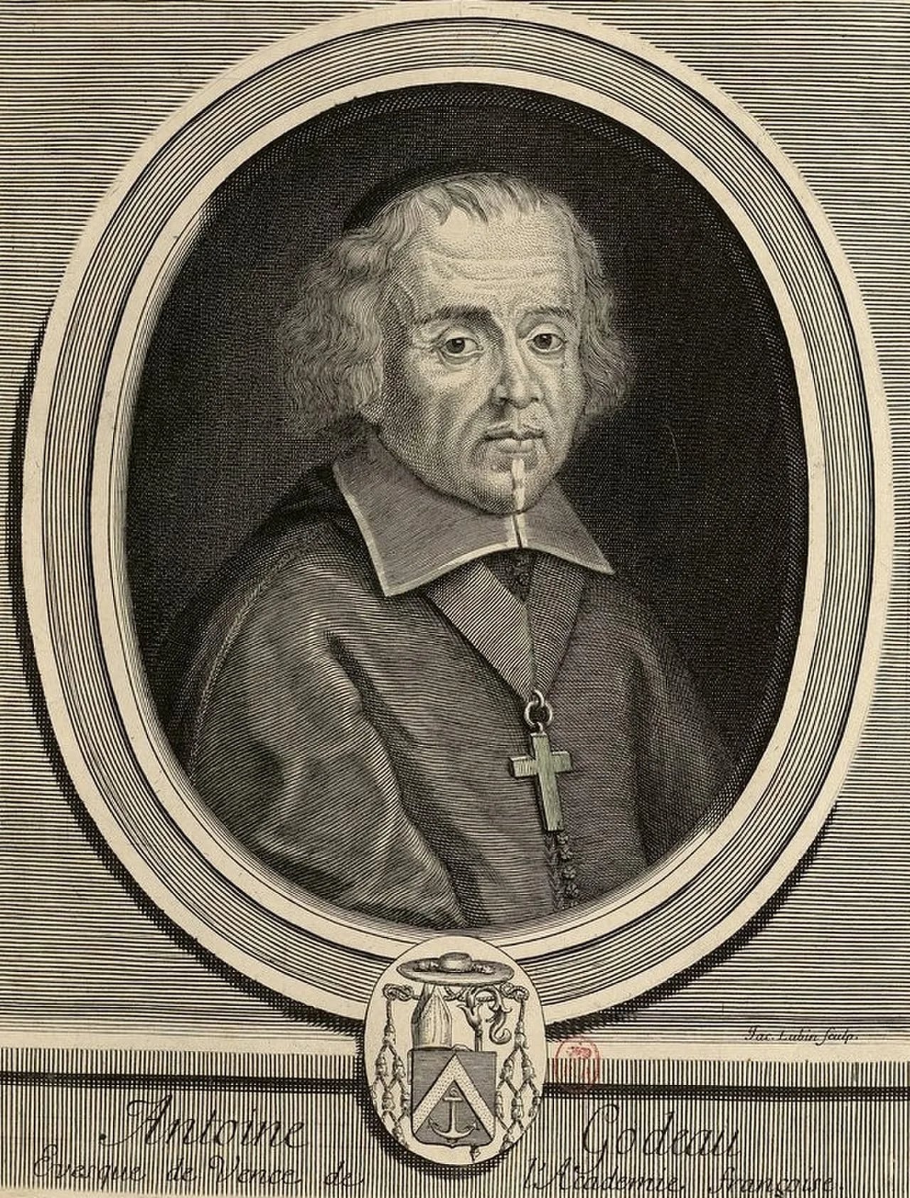 Porträt von Antoine Godeau (1605–1672) – Gedenkseite