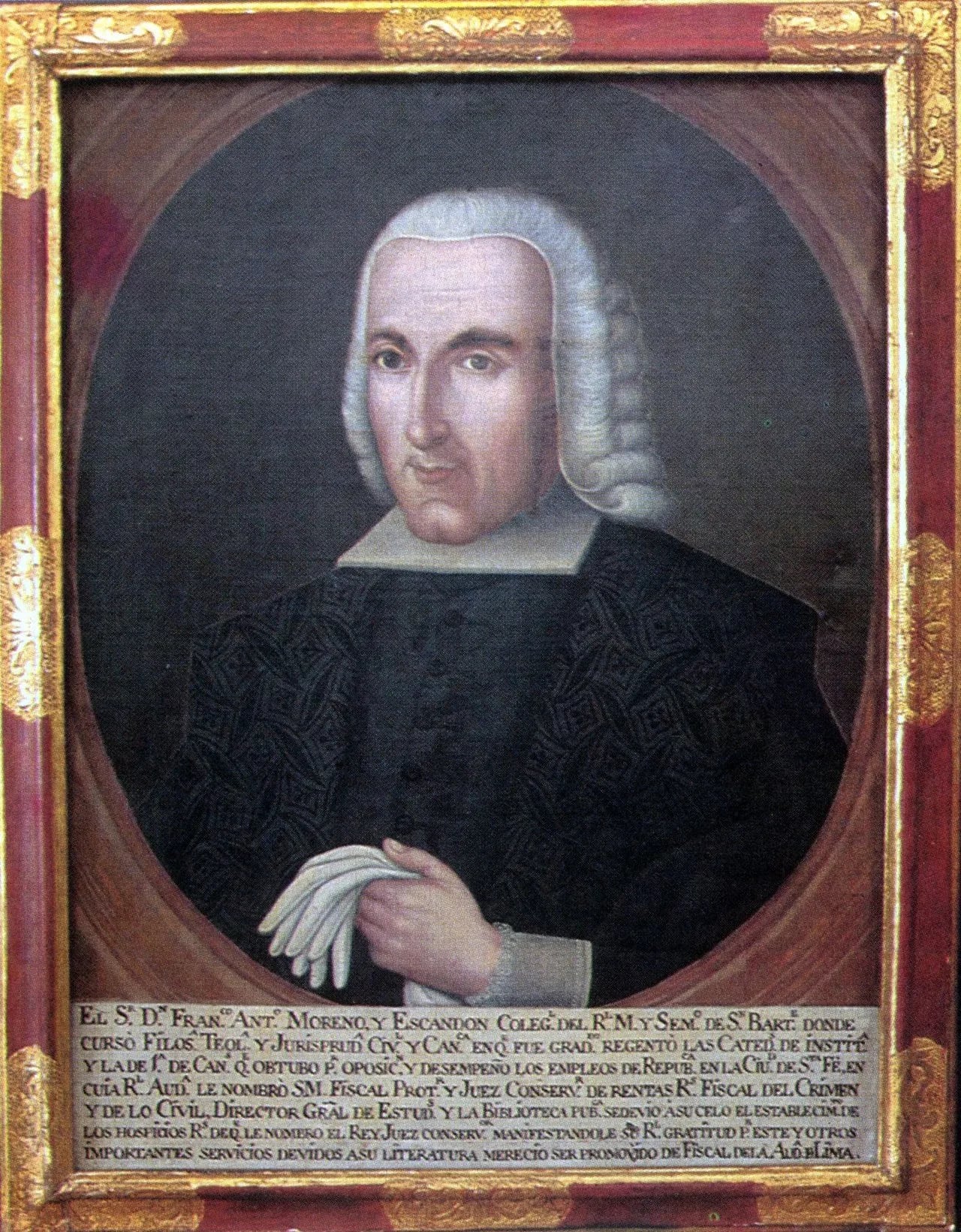 Portrait of Francisco Antonio Moreno y Escandón (1736–1792) – memorial page