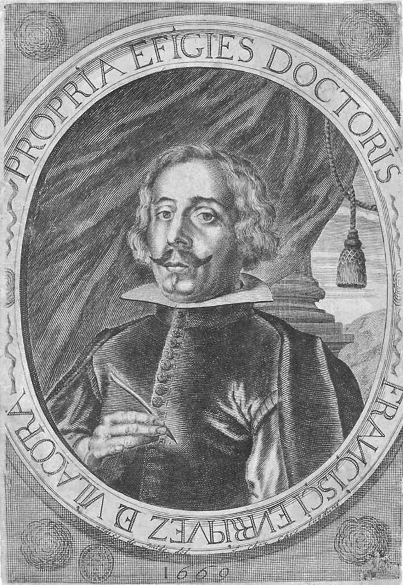 Porträt von Francisco Enríquez de Villacorta (1616–1680) – Gedenkseite
