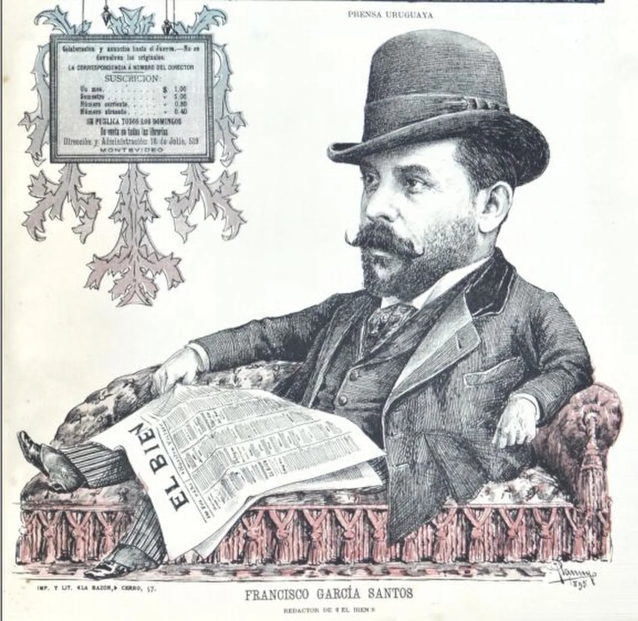 Porträt von Francisco García y Santos (1856–1921) – Gedenkseite