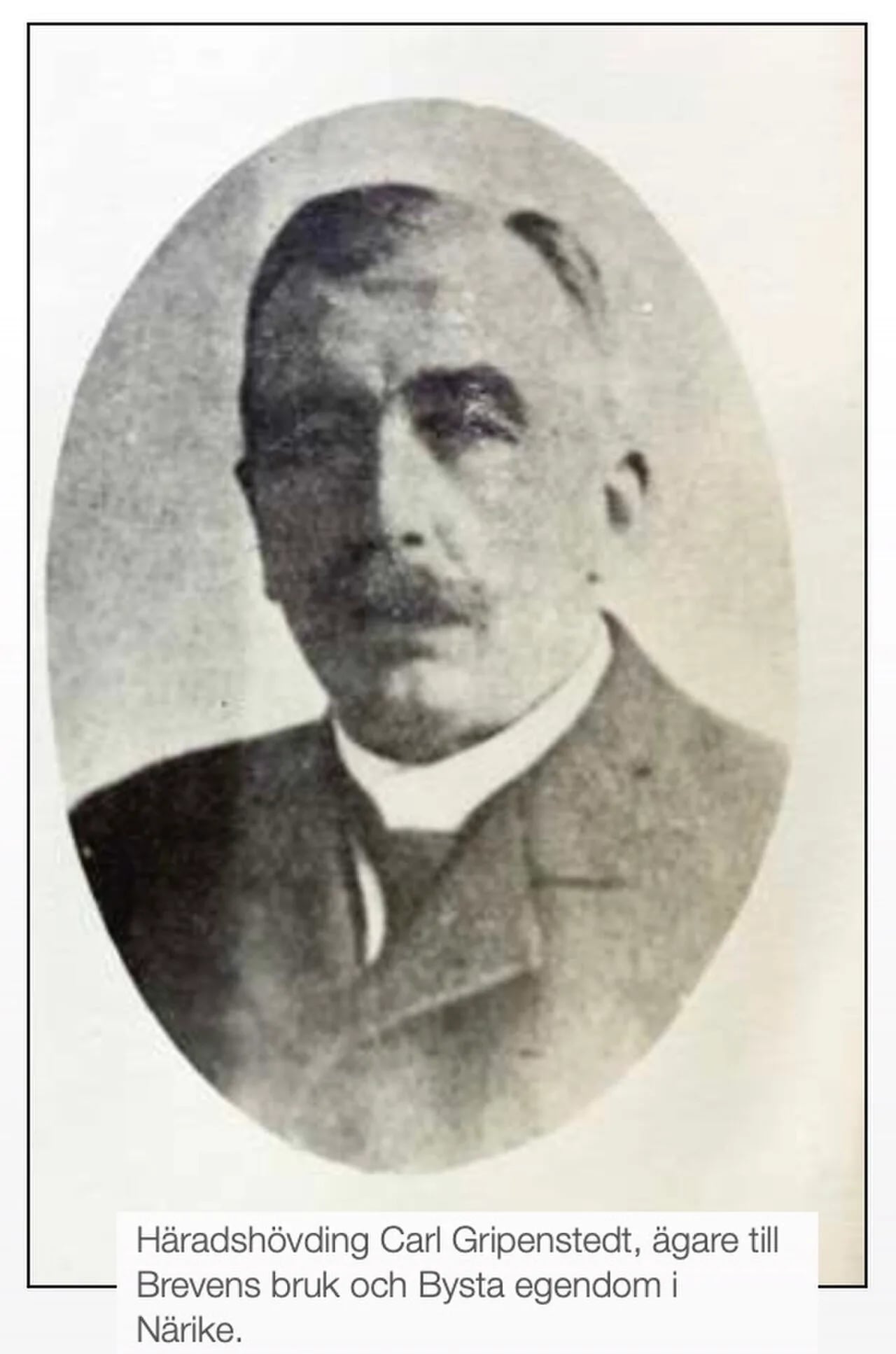 Portrait of Carl Gripenstedt (1853–1935) – memorial page