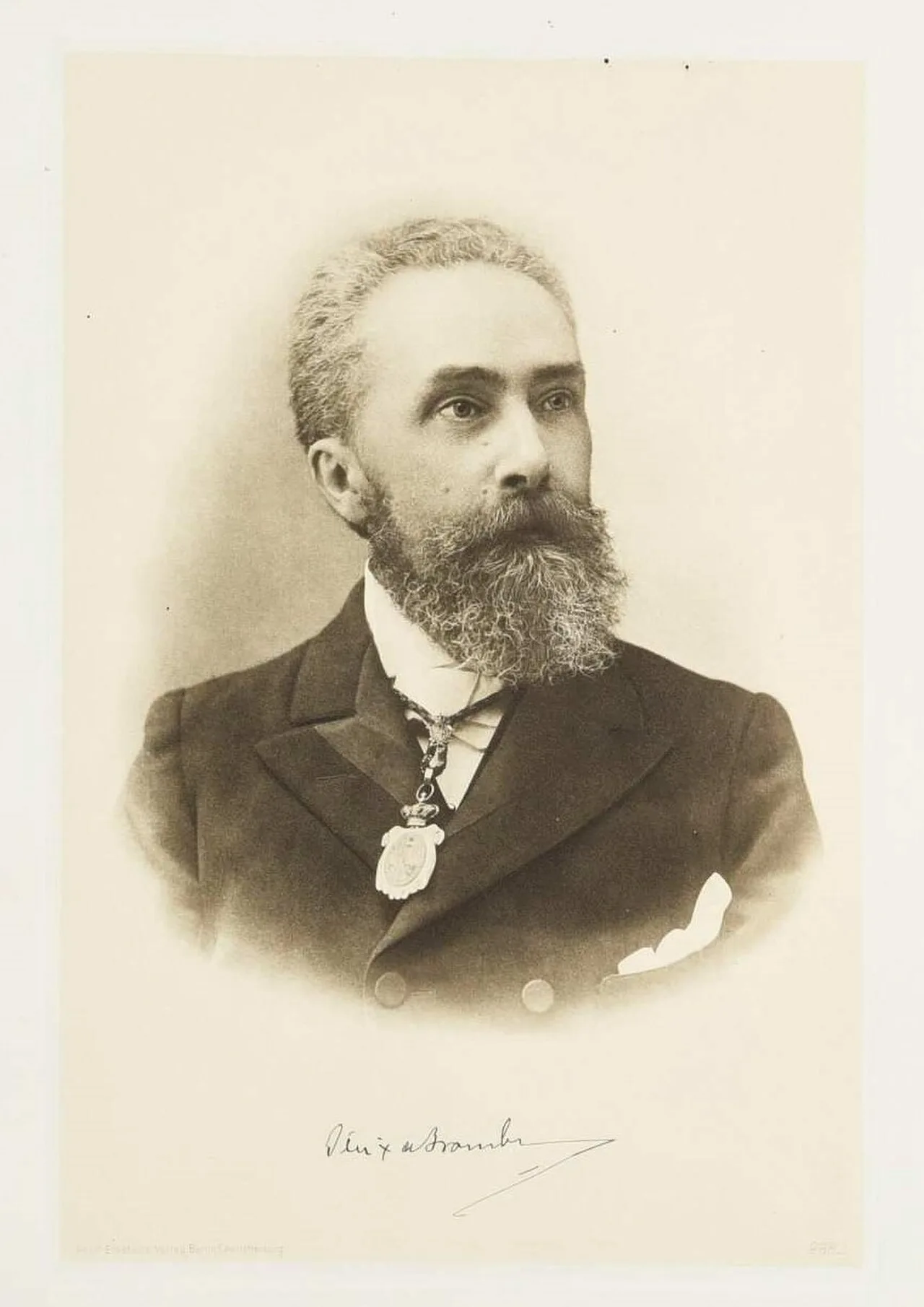 Porträt von Félix de Aramburu (1848–1913) – Gedenkseite