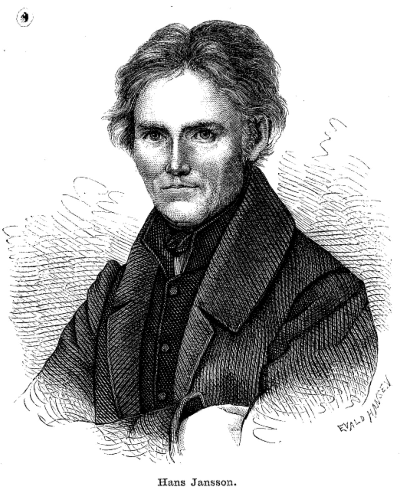 Porträt von Hans Jansson (1792–1854) – Gedenkseite