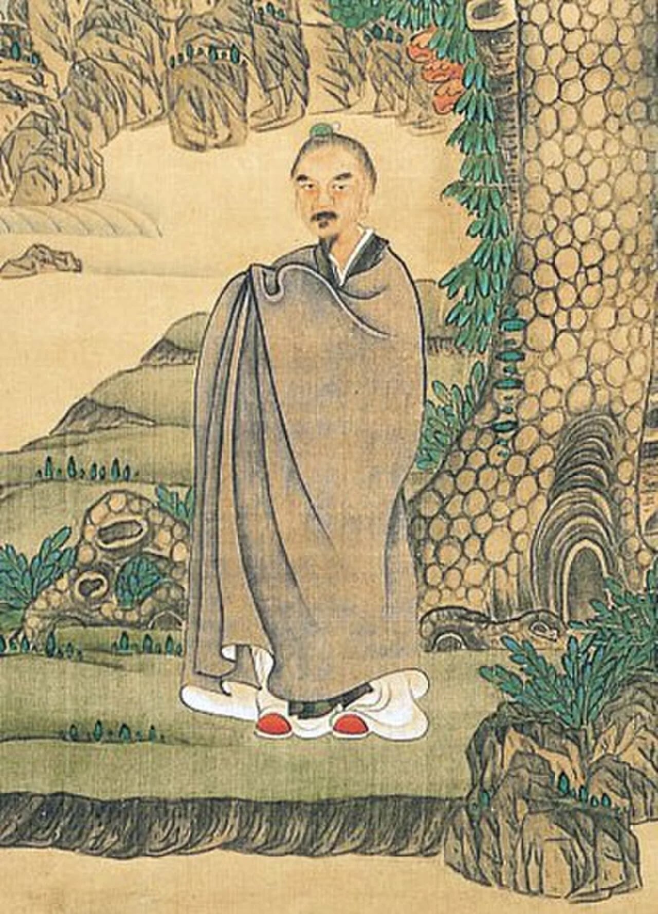 Porträt von Chen Hongshou (1598–1652) – Gedenkseite