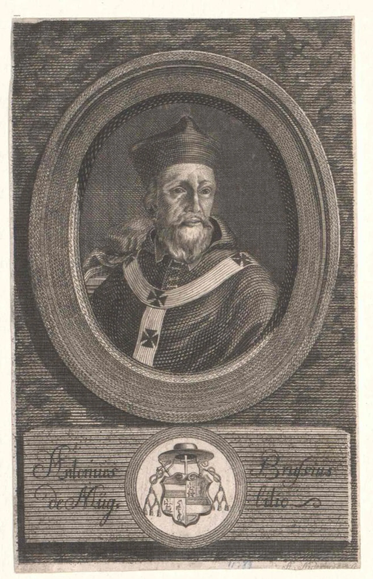 Porträt von Anton Brus von Müglitz (1518–1580) – Gedenkseite