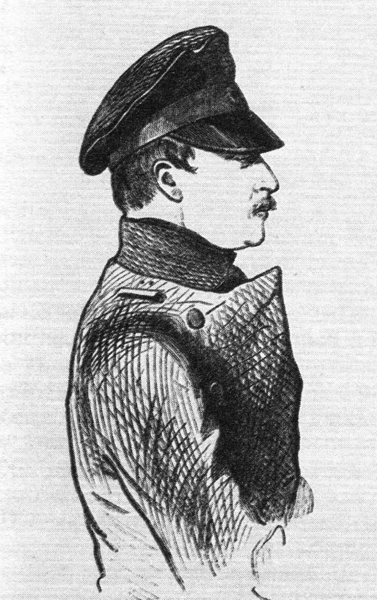 Porträt von Sergey Yakovlevich Ukolov (1864–1897) – Gedenkseite
