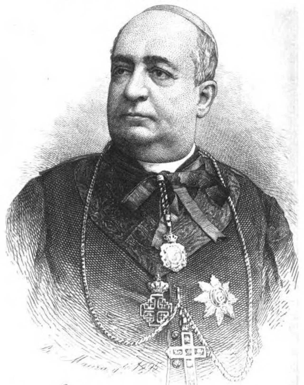 Porträt von Jose Maria Ignacio Montes de Oca y Obregón (1840–1921) – Gedenkseite