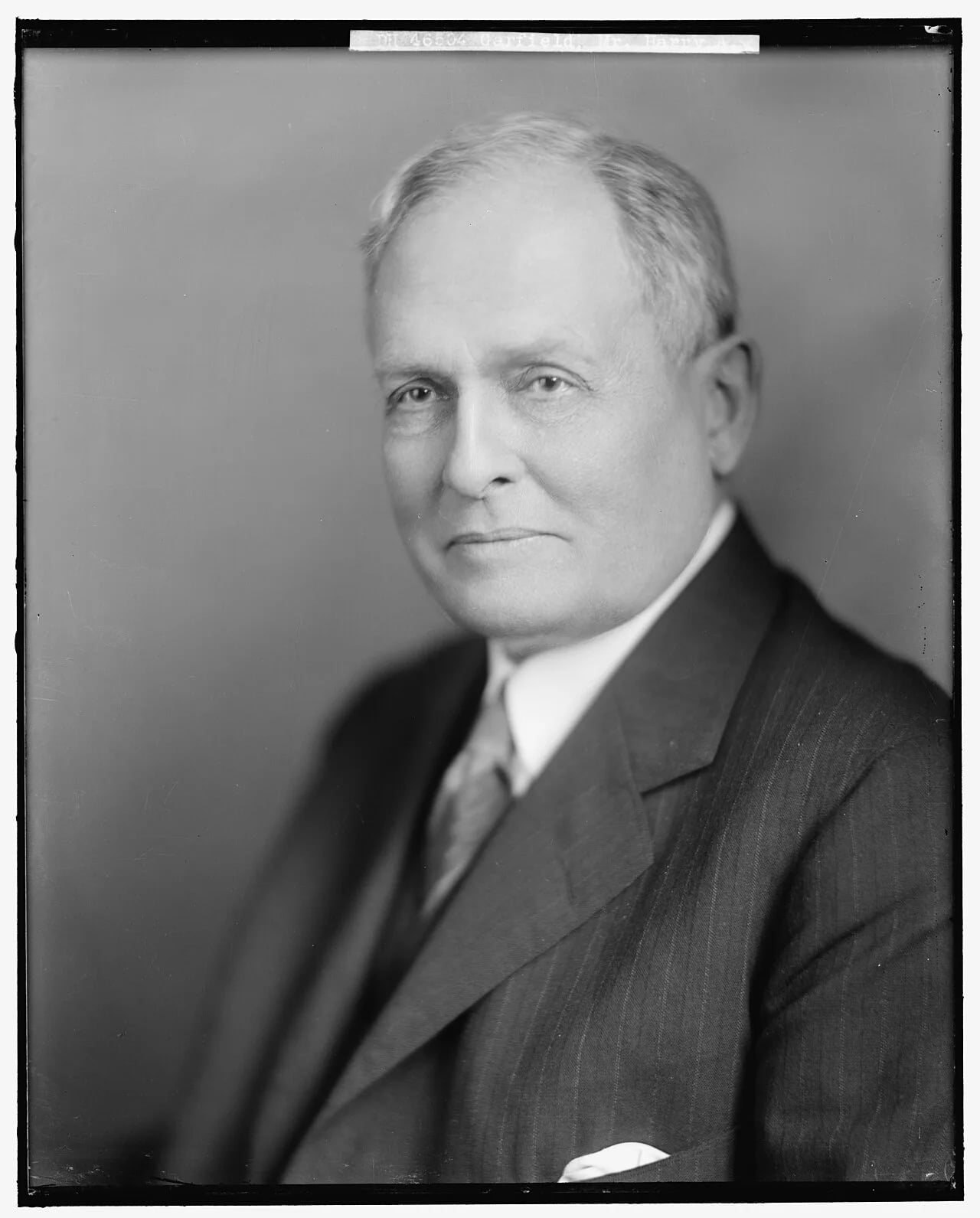 Portrait of Harry A. Garfield (1863–1942) – memorial page